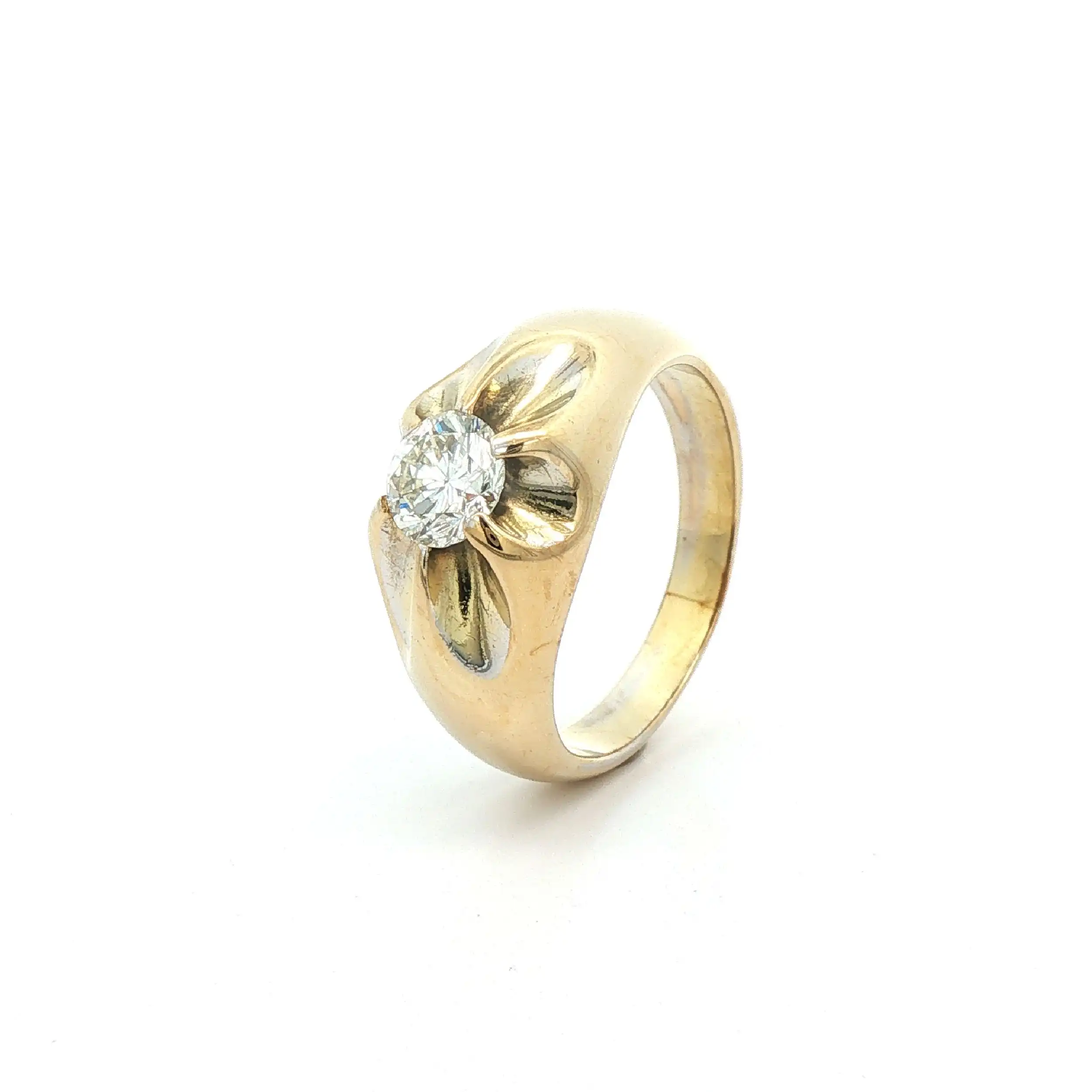 Solitärring Gelbgold mit Brillant
