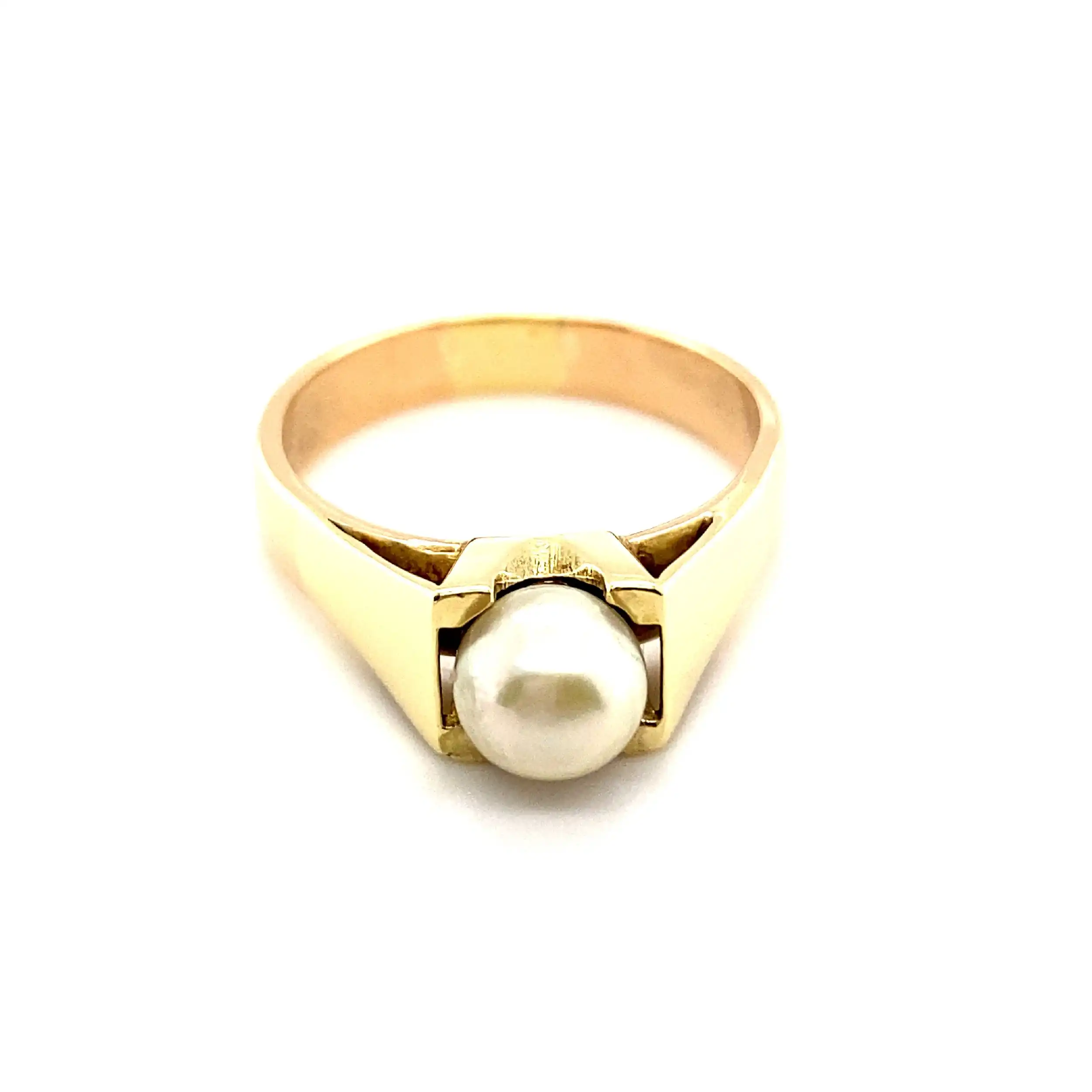 Ring Bicolor mit Perle Ring Bicolor mit Perle