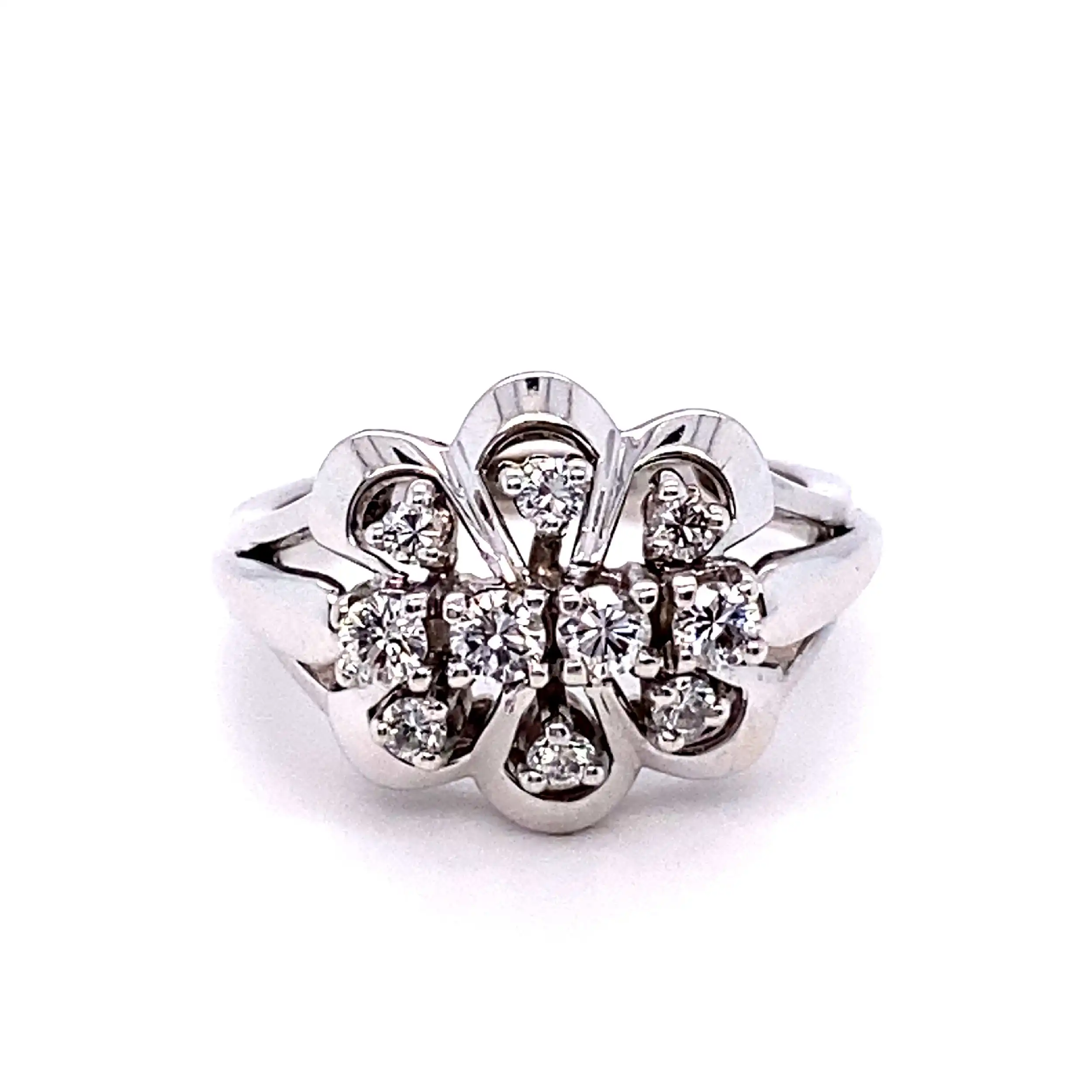 Ring weißgold mit 10 Brillanten Ring weißgold mit 10 Brillanten
