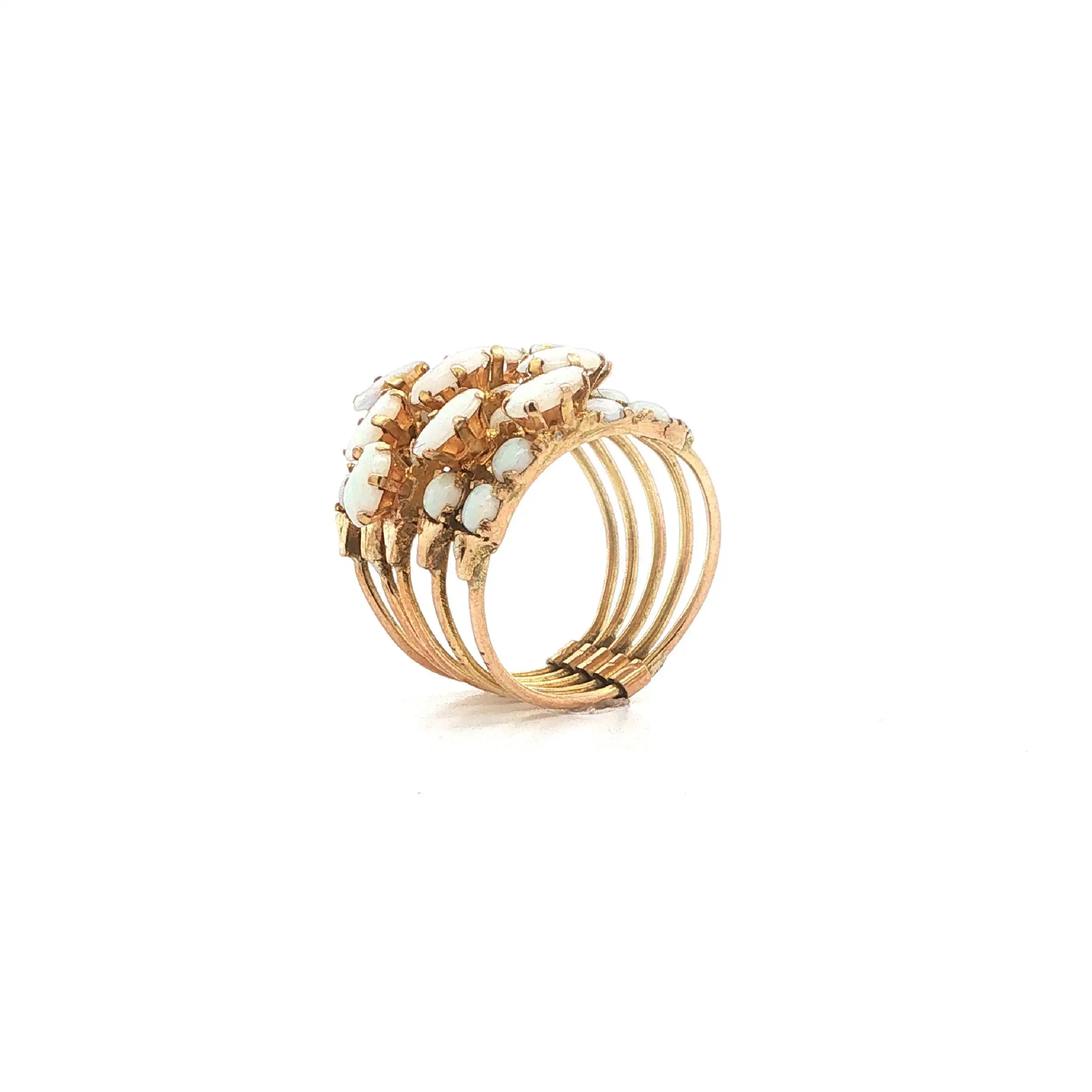 Ring Gelbgold mit Opalen Ring Gelbgold mit Opalen