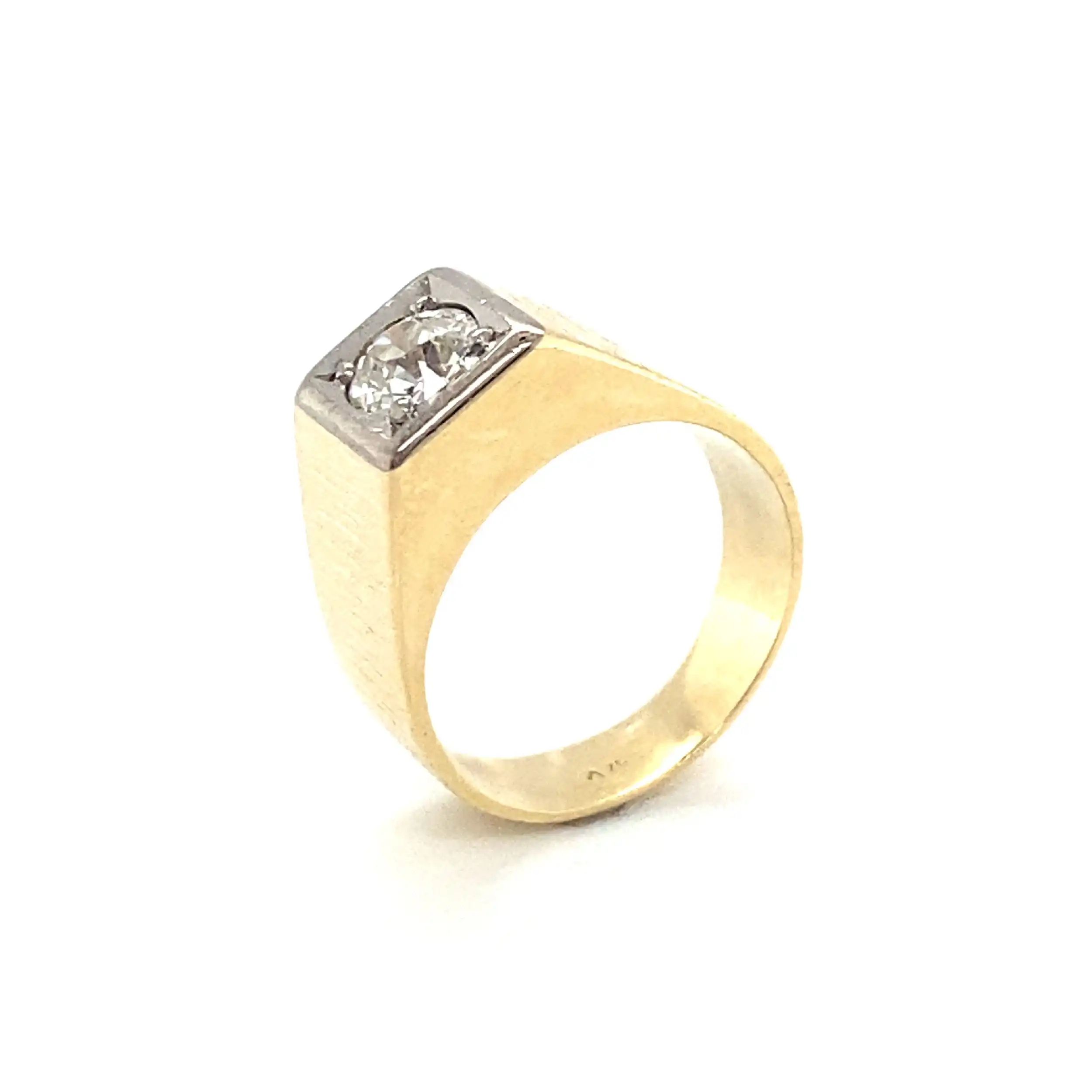 Ring Bicolor mit Altschliffdiamant Ring Bicolor mit Altschliffdiamant