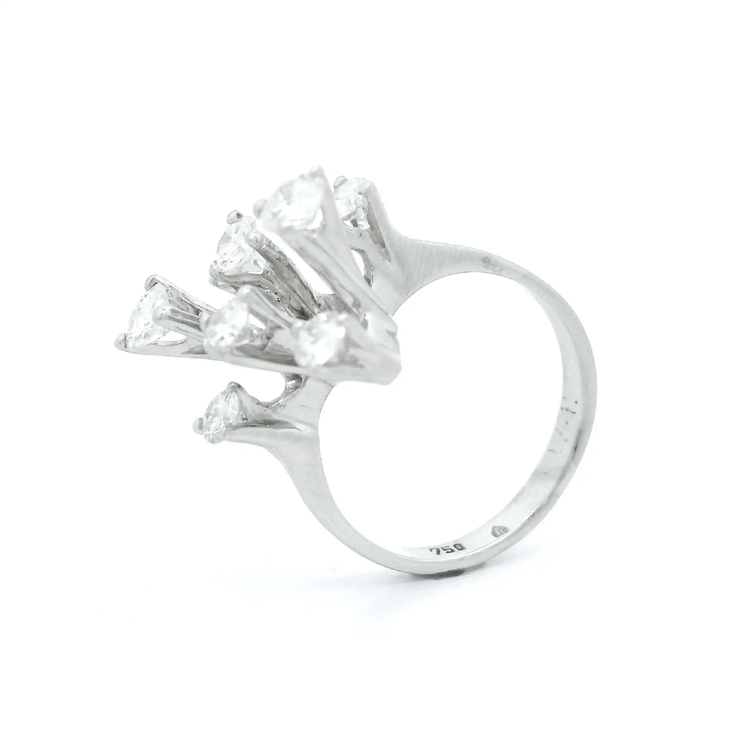Ring Weißgold mit Brillanten Ring Weißgold mit Brillanten
