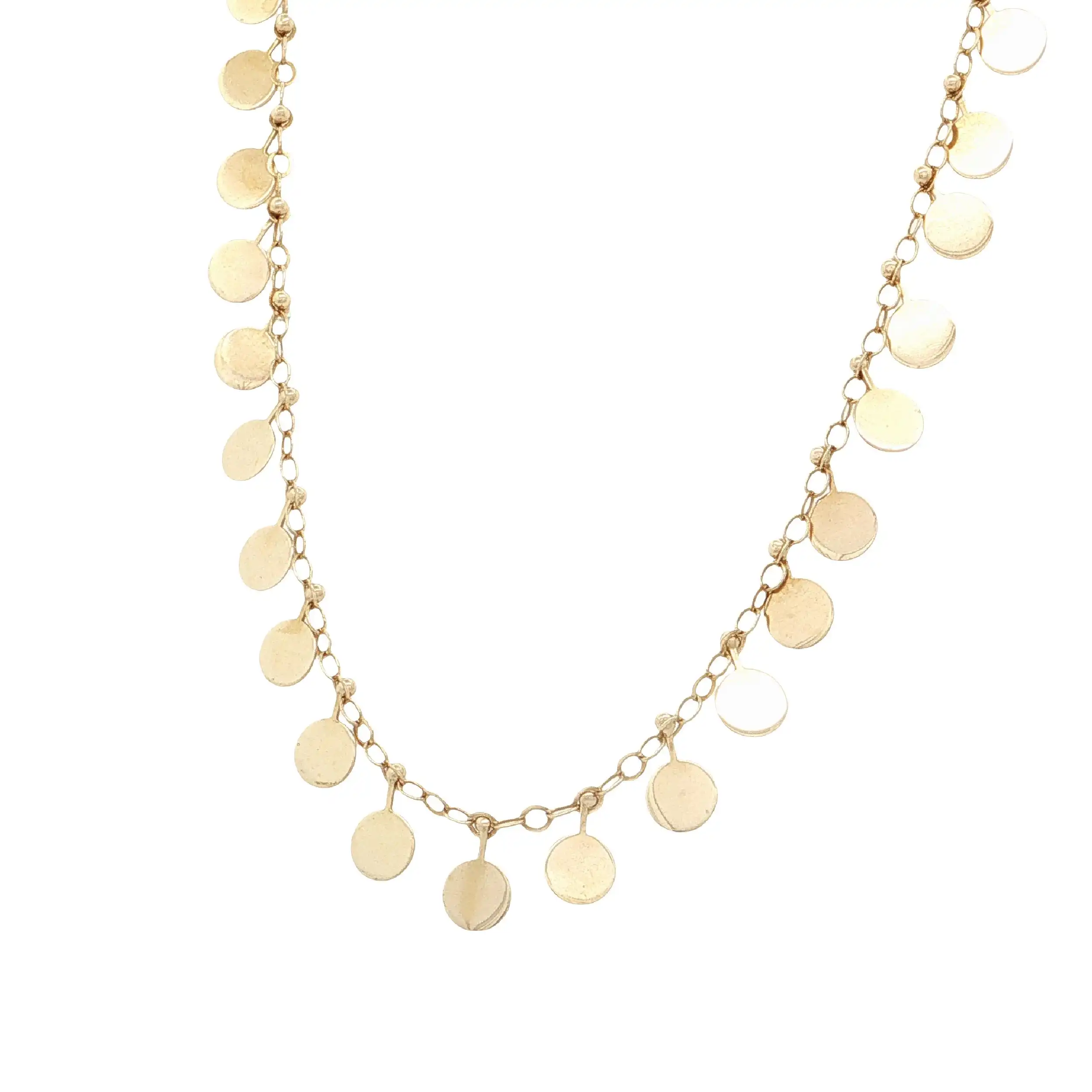 Kette Gelbgold mit Plättchen