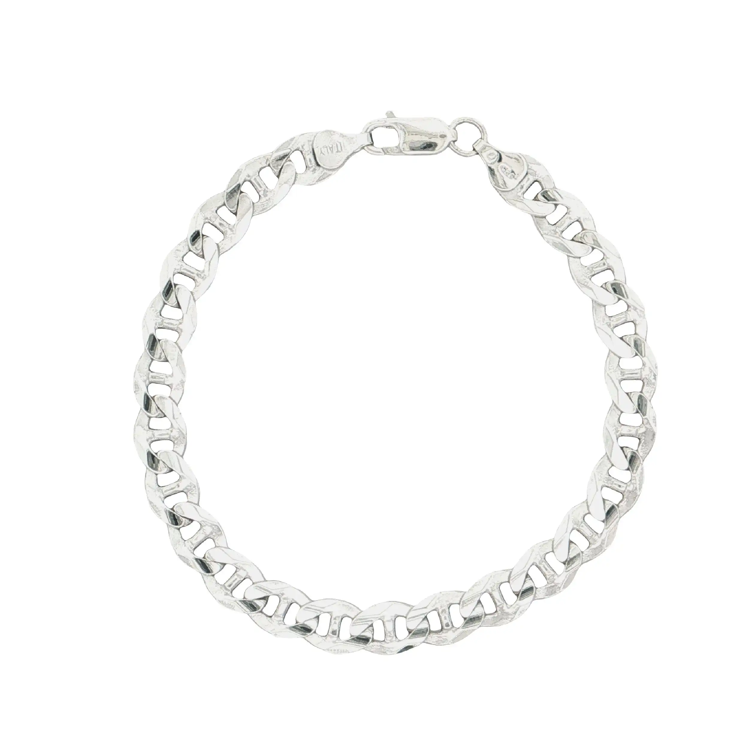 Stäbchen-Panzerarmband Silber