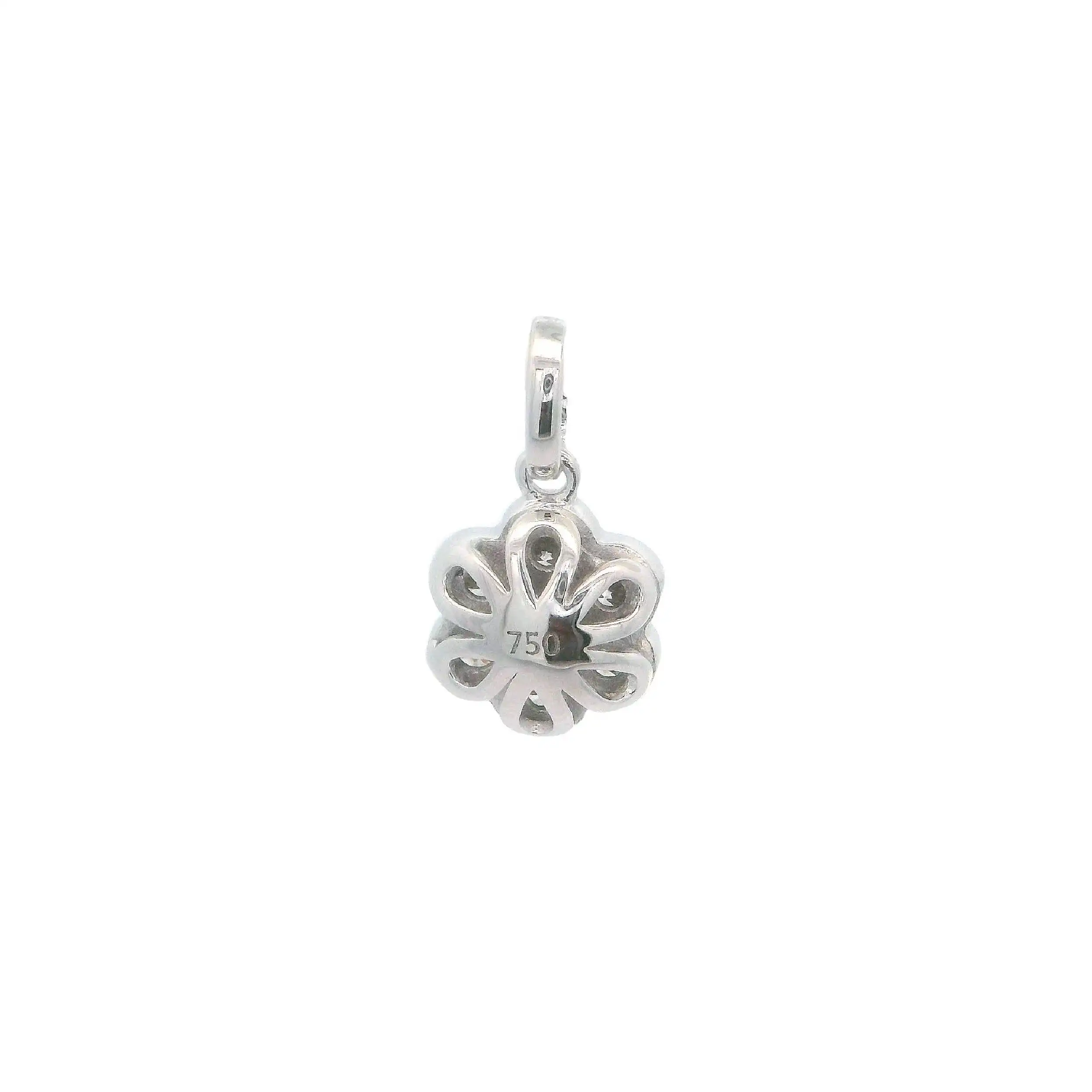 Anhänger "Blume" Weißgold mit Brillanten