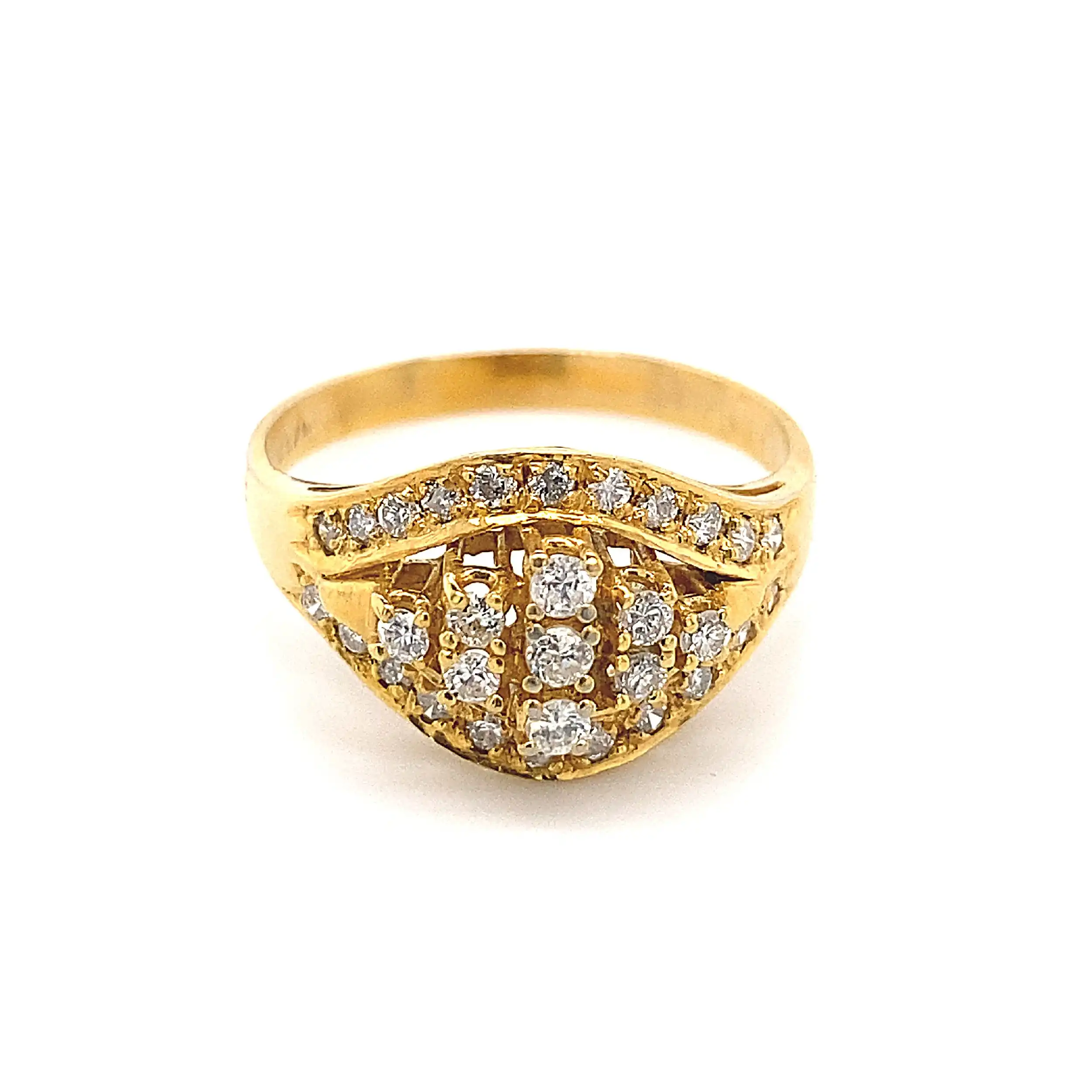 Ring Gelbgold mit Brillanten