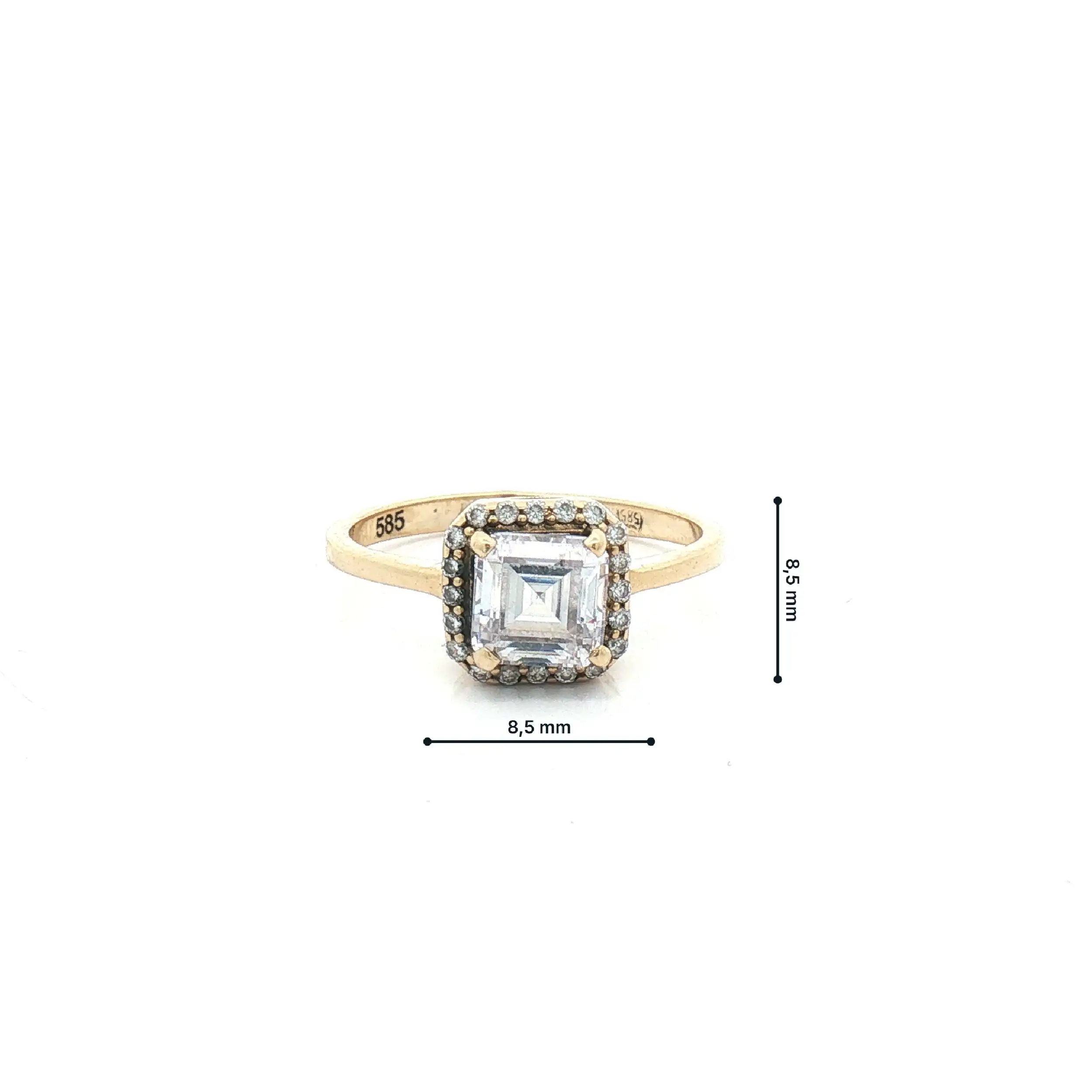 Ring Gelbgold mit Zirkonia