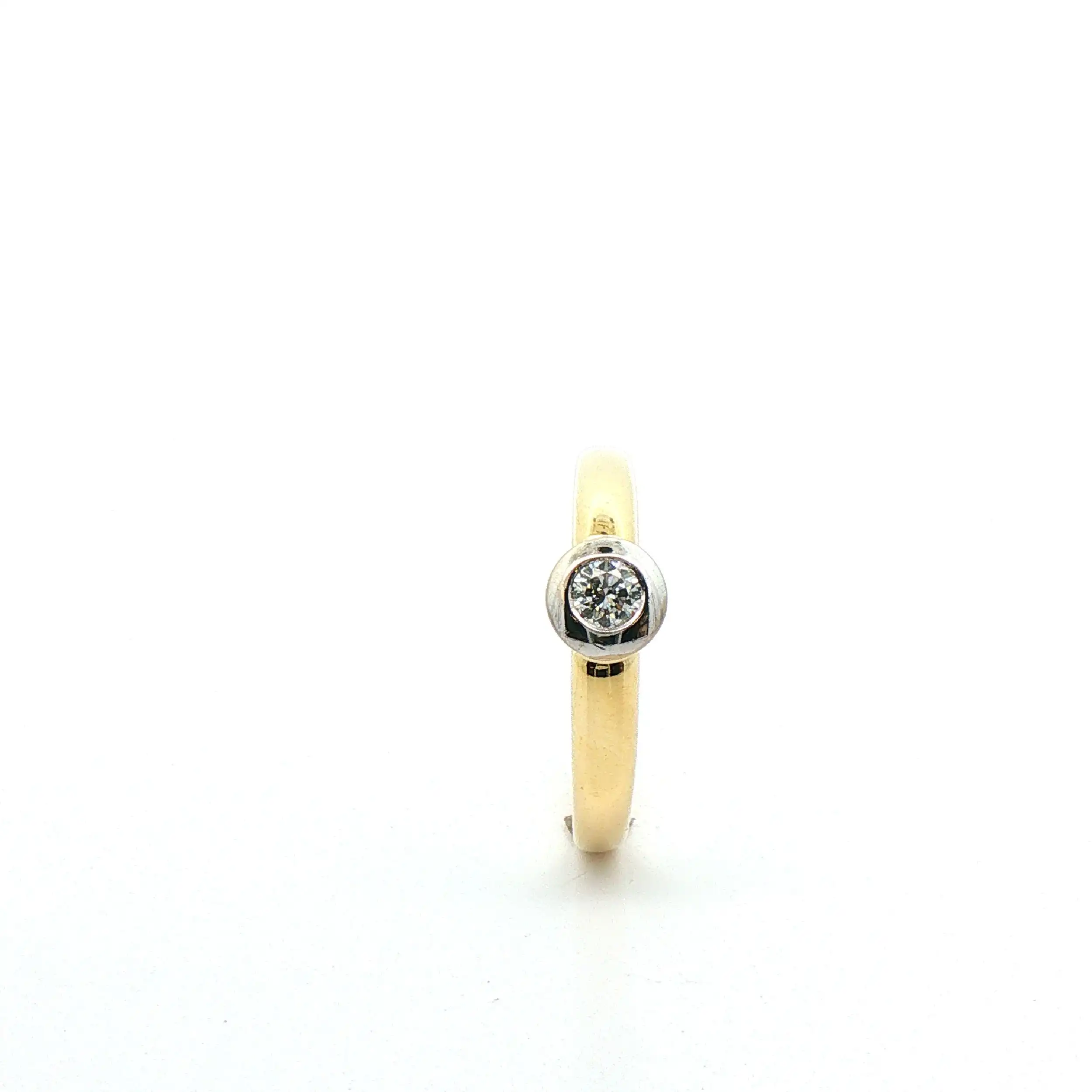 Ring Bicolor mit Brillant Ring Bicolor mit Brillant