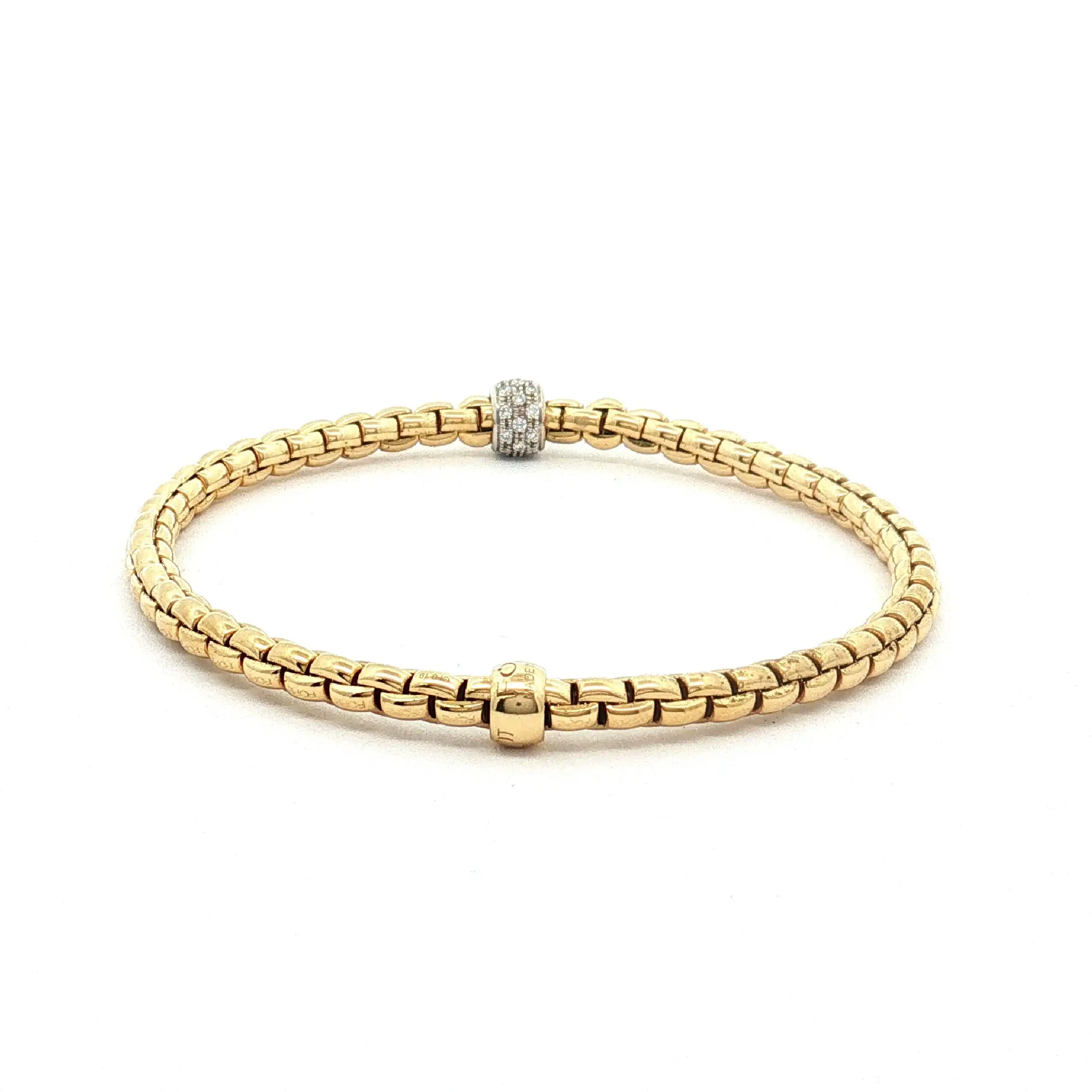 Armband Bicolor Fope Tiny Flex it mit Brillanten
