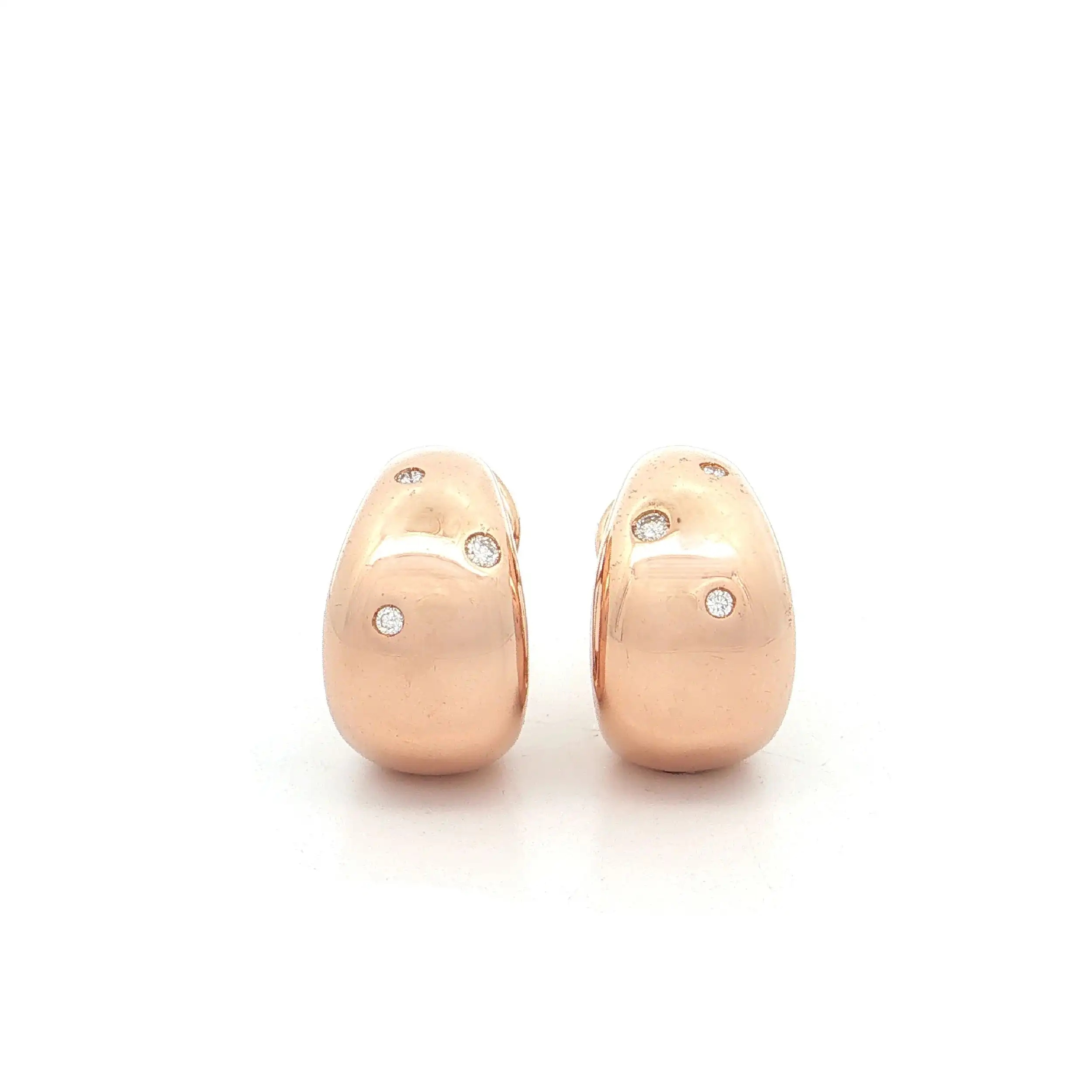 Ohrclips Roségold mit Brillanten Ohrclips Roségold mit Brillanten