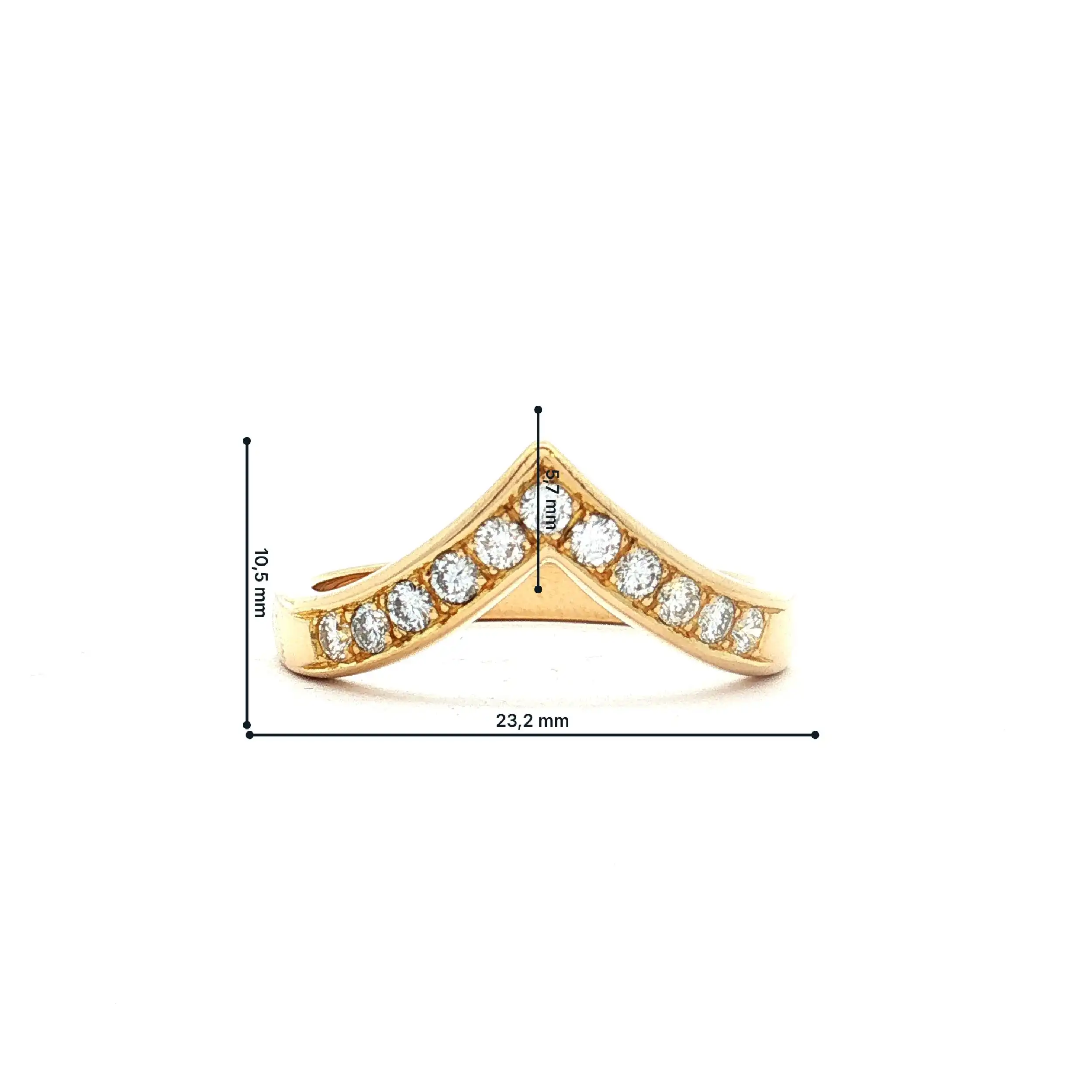Ring Gelbgold Exner mit Brillanten