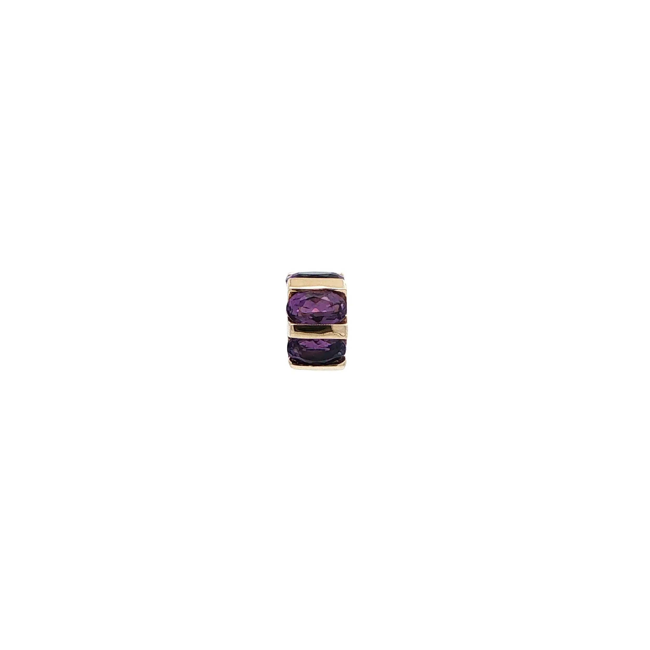 Charm / Anhänger Gelbgold Scala mit Amethysten