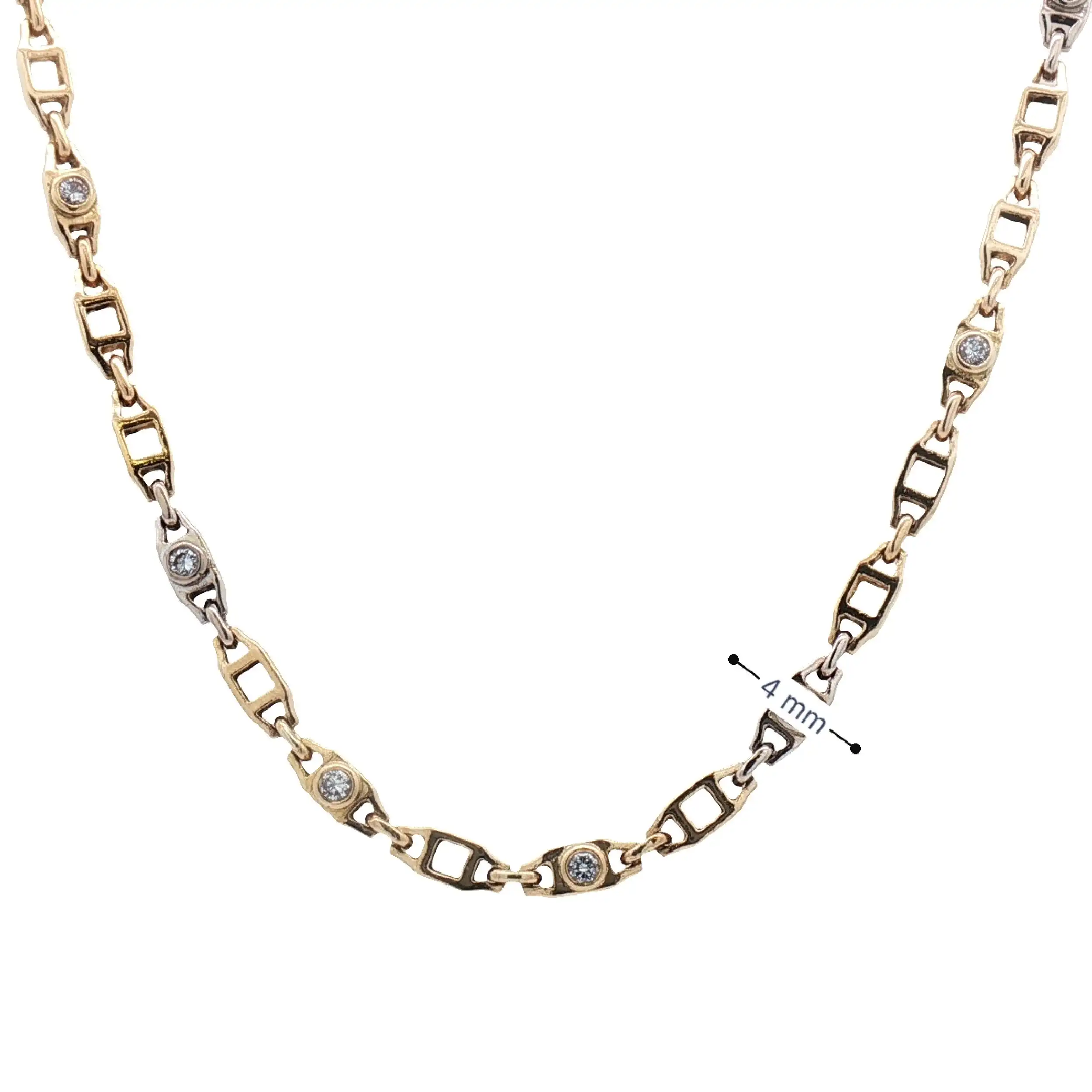 Kette Bicolor mit Brillanten