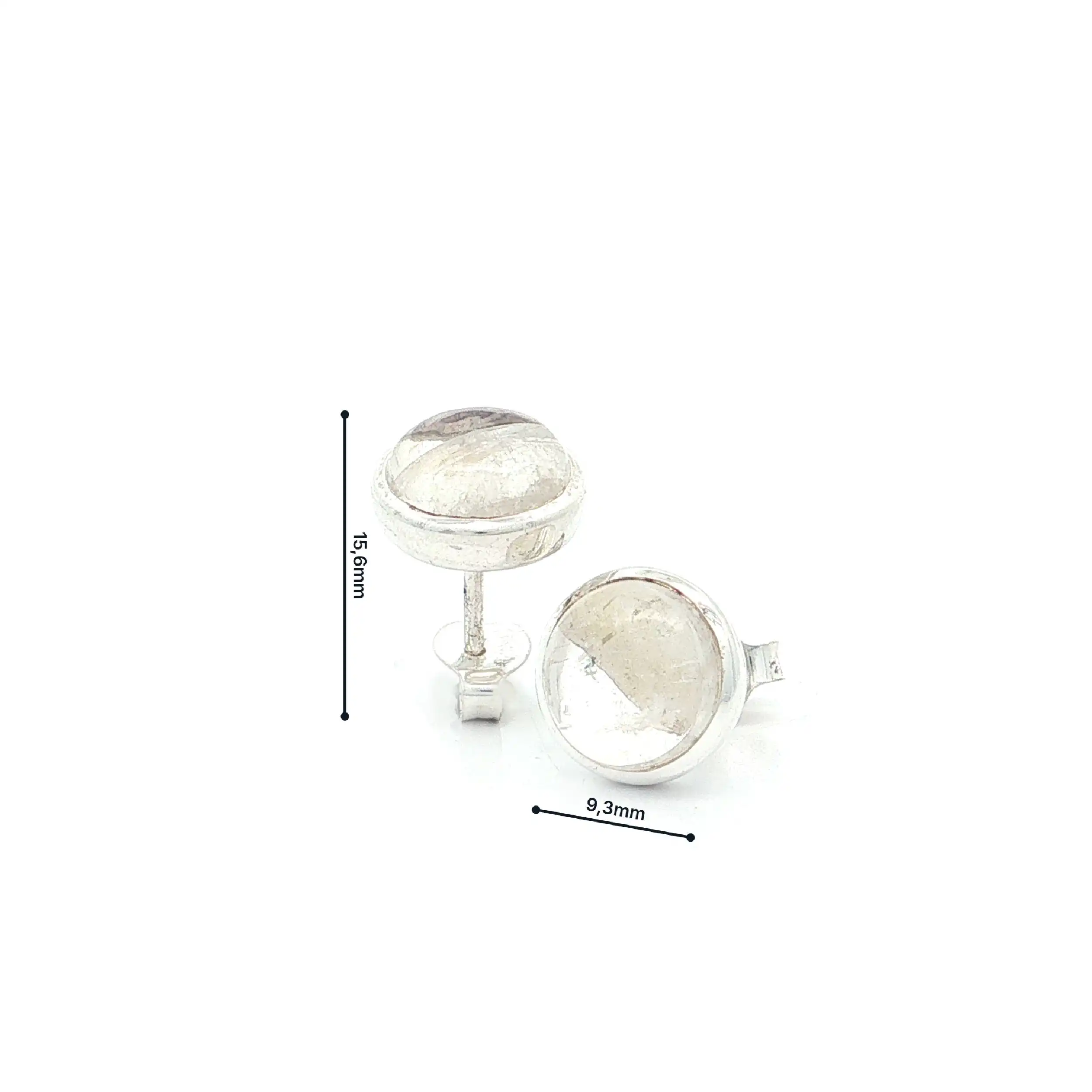 Ohrstecker Silber mit Mondstein