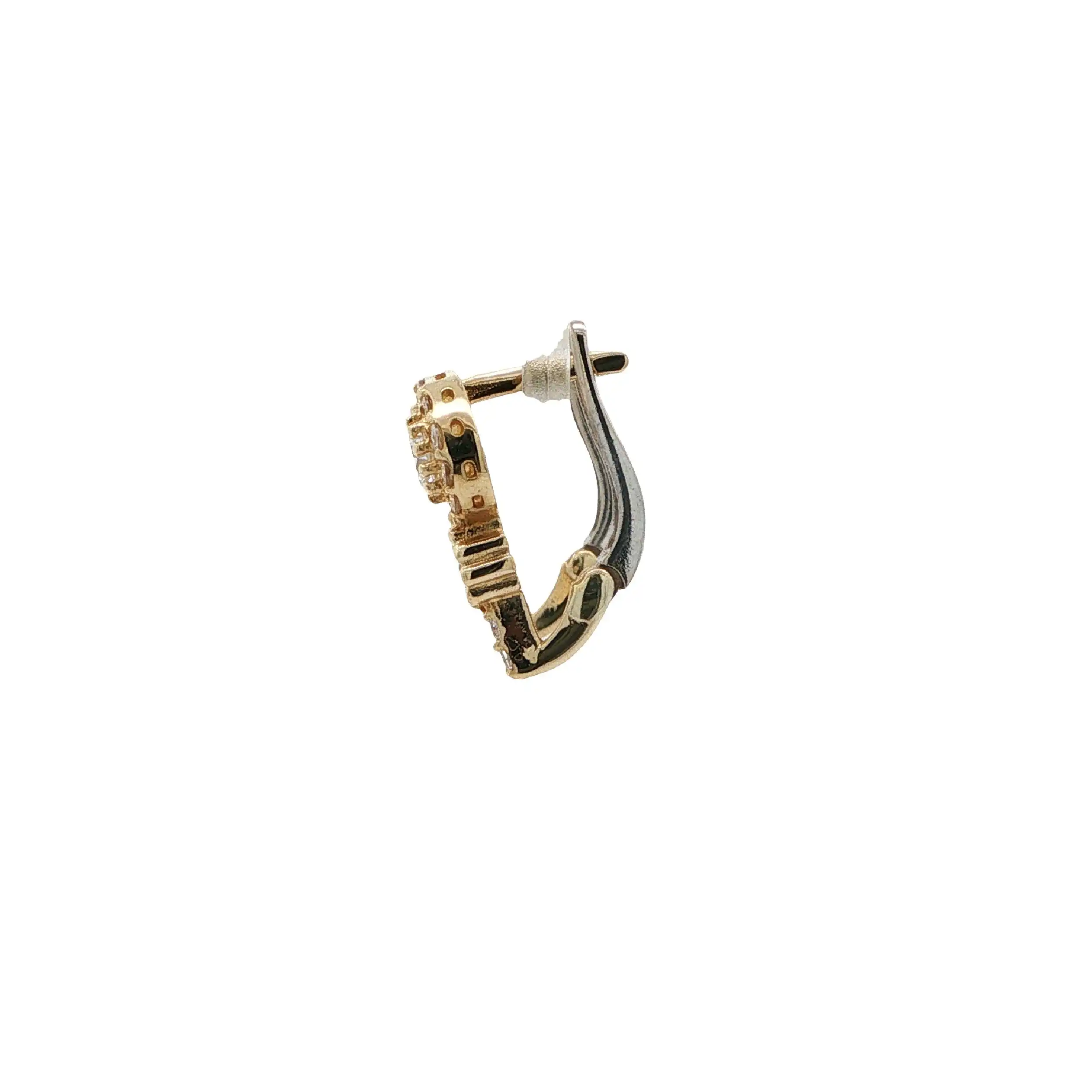 Ohrringe Bicolor mit Zirkonia