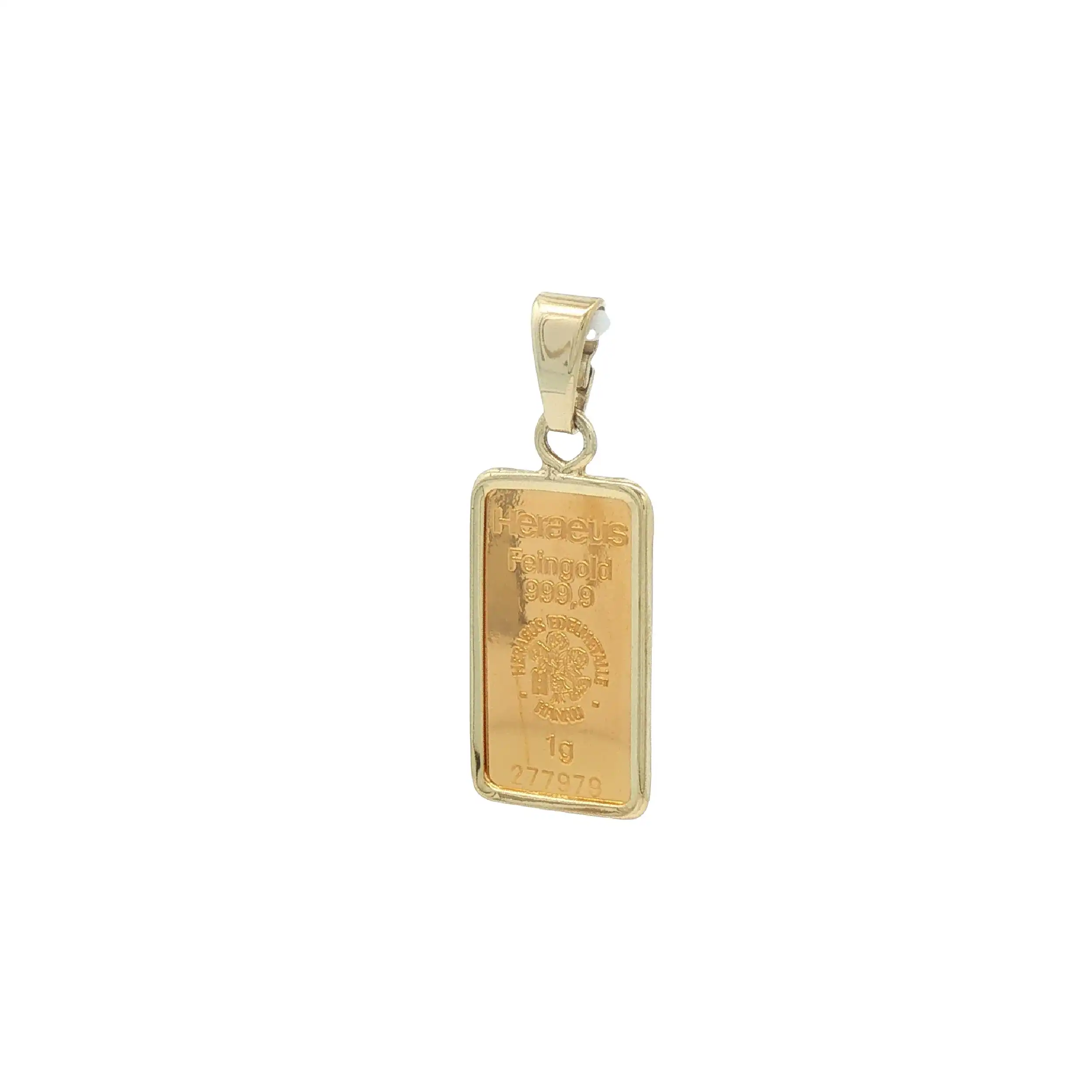 Anhänger Gelbgold mit 1g Barren