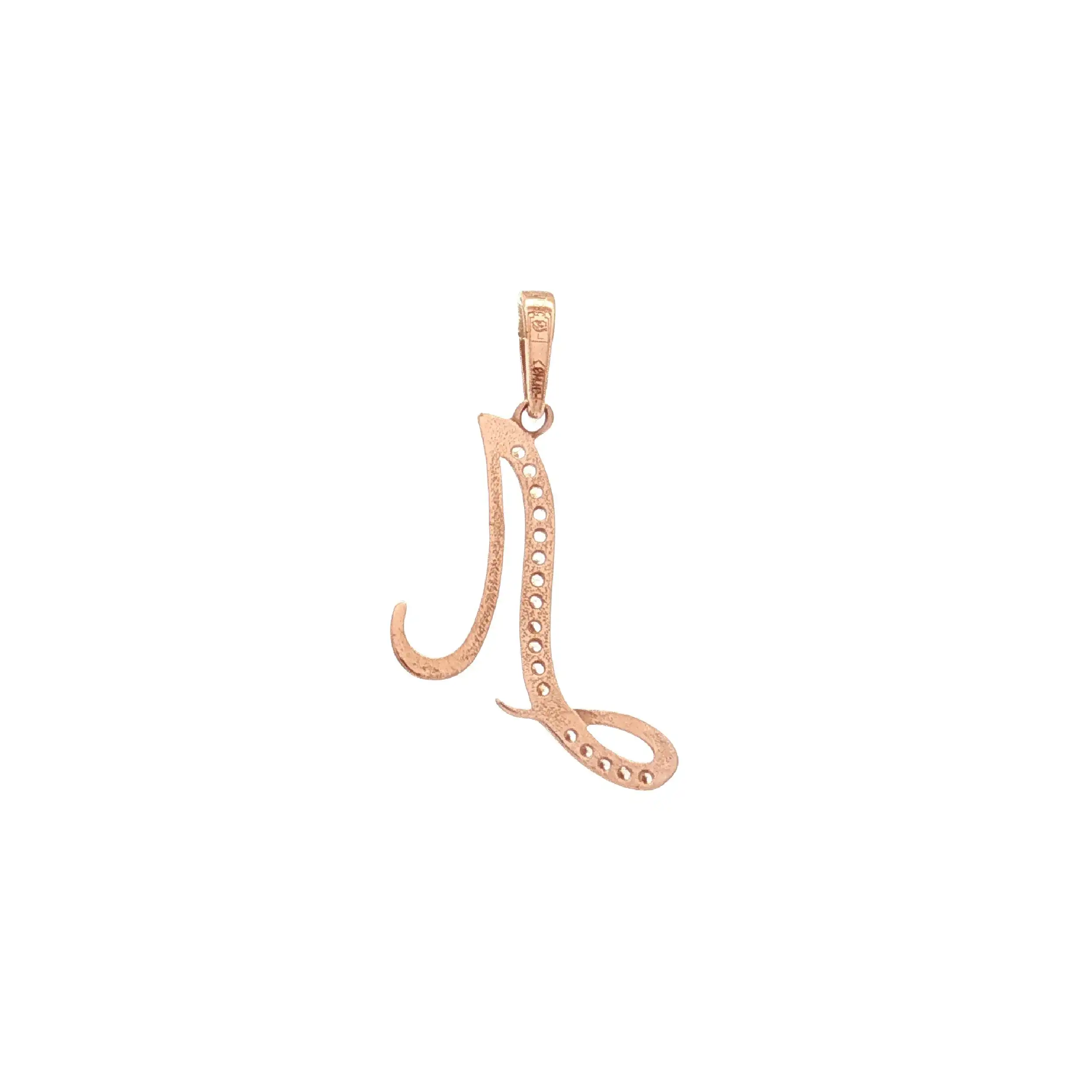 Anhänger Rotgold Buchstabe "A" mit Zirkonia