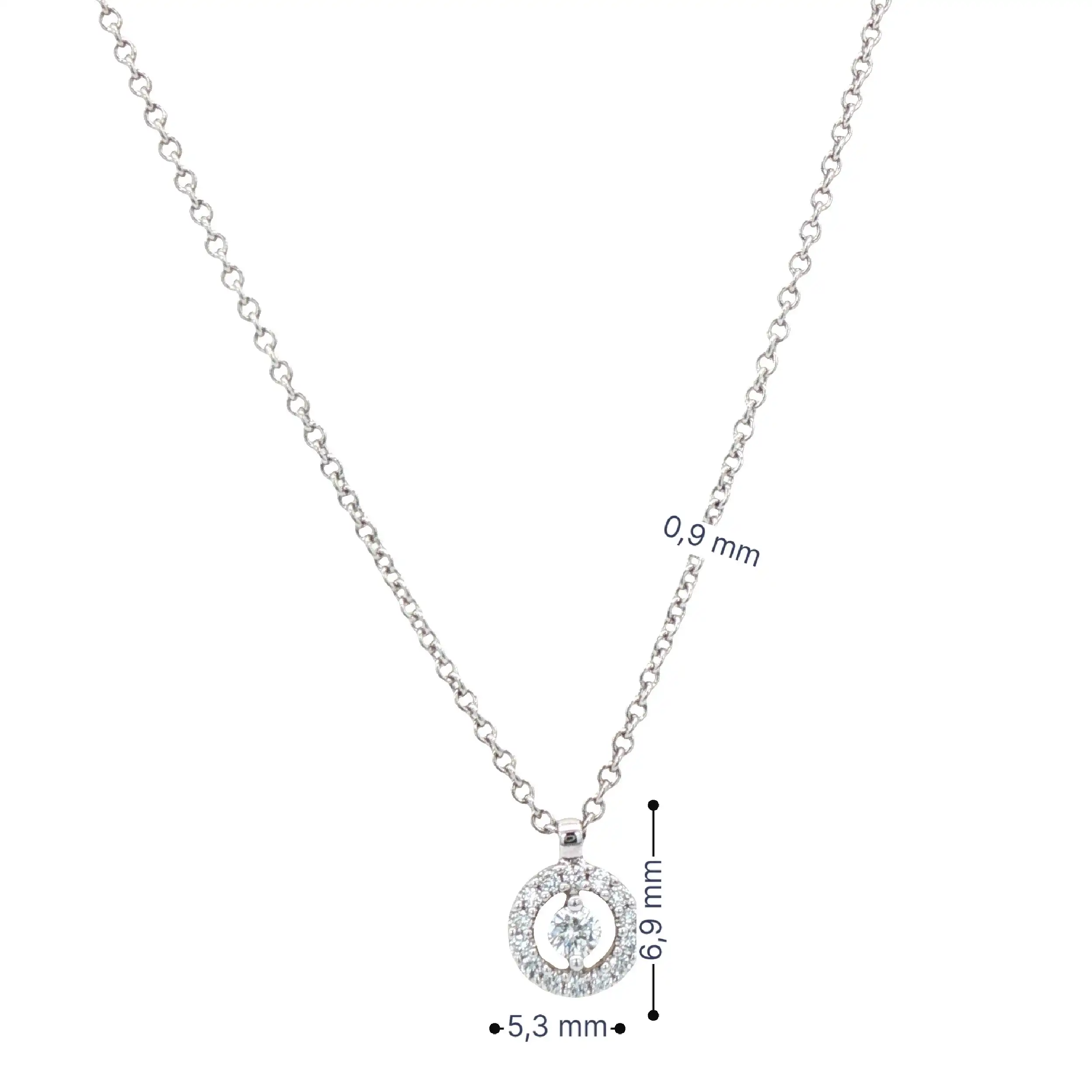 Ankercollier Weißgold mit Brillanten Ankercollier Weißgold mit Brillanten