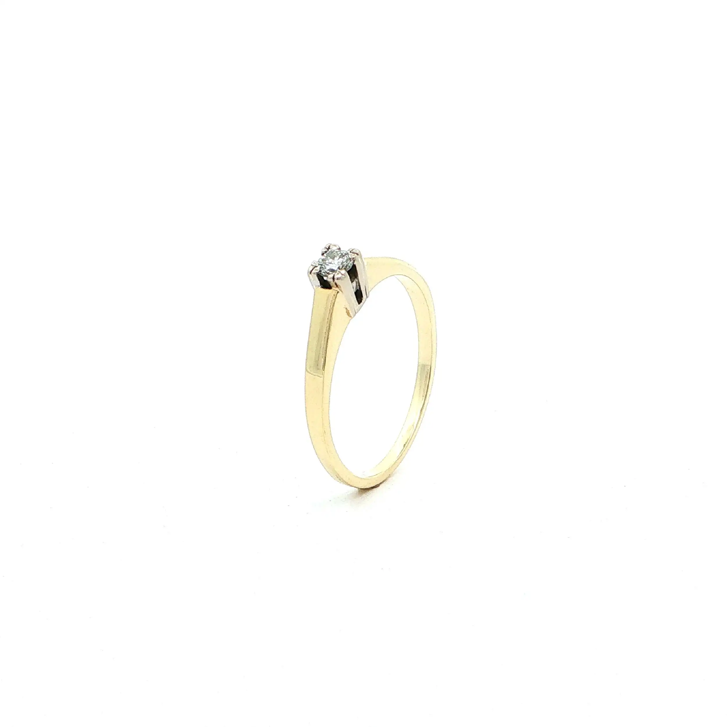 Ring Gelbgold mit Brillant