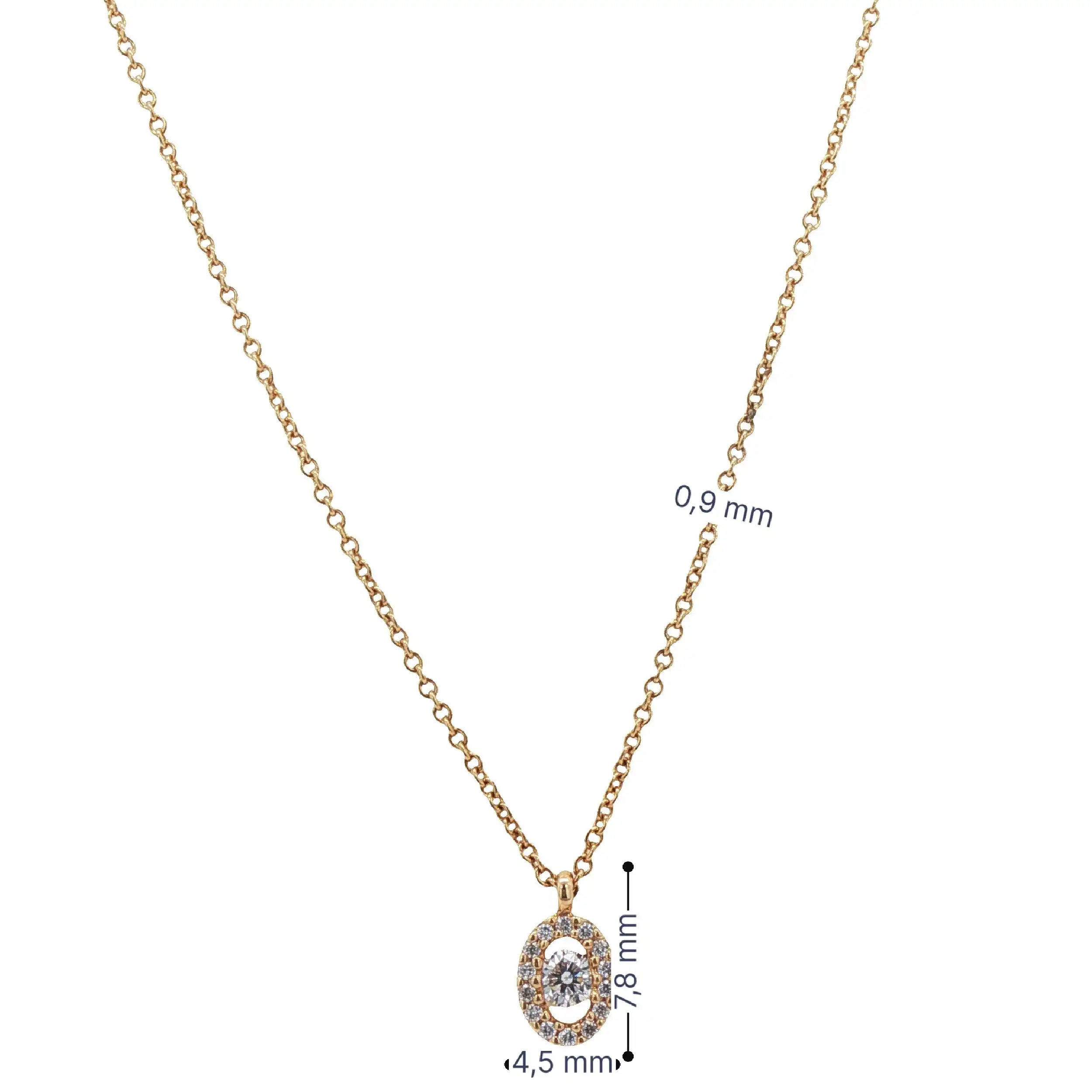 Ankercollier Gelbgold mit Brillanten Ankercollier Gelbgold mit Brillanten
