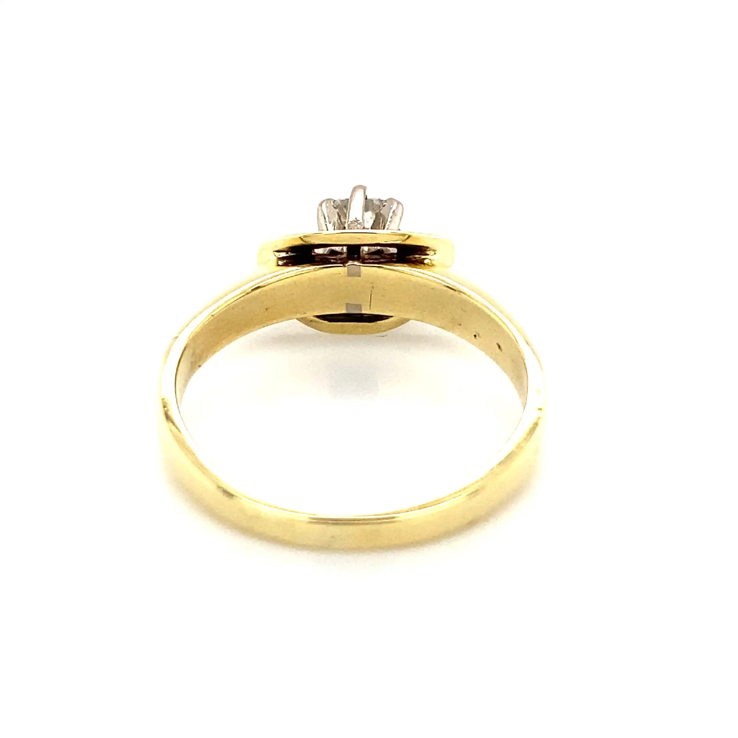 Ring Gelbgold mit Altschliff-Brillant Ring Gelbgold mit Altschliff-Brillant