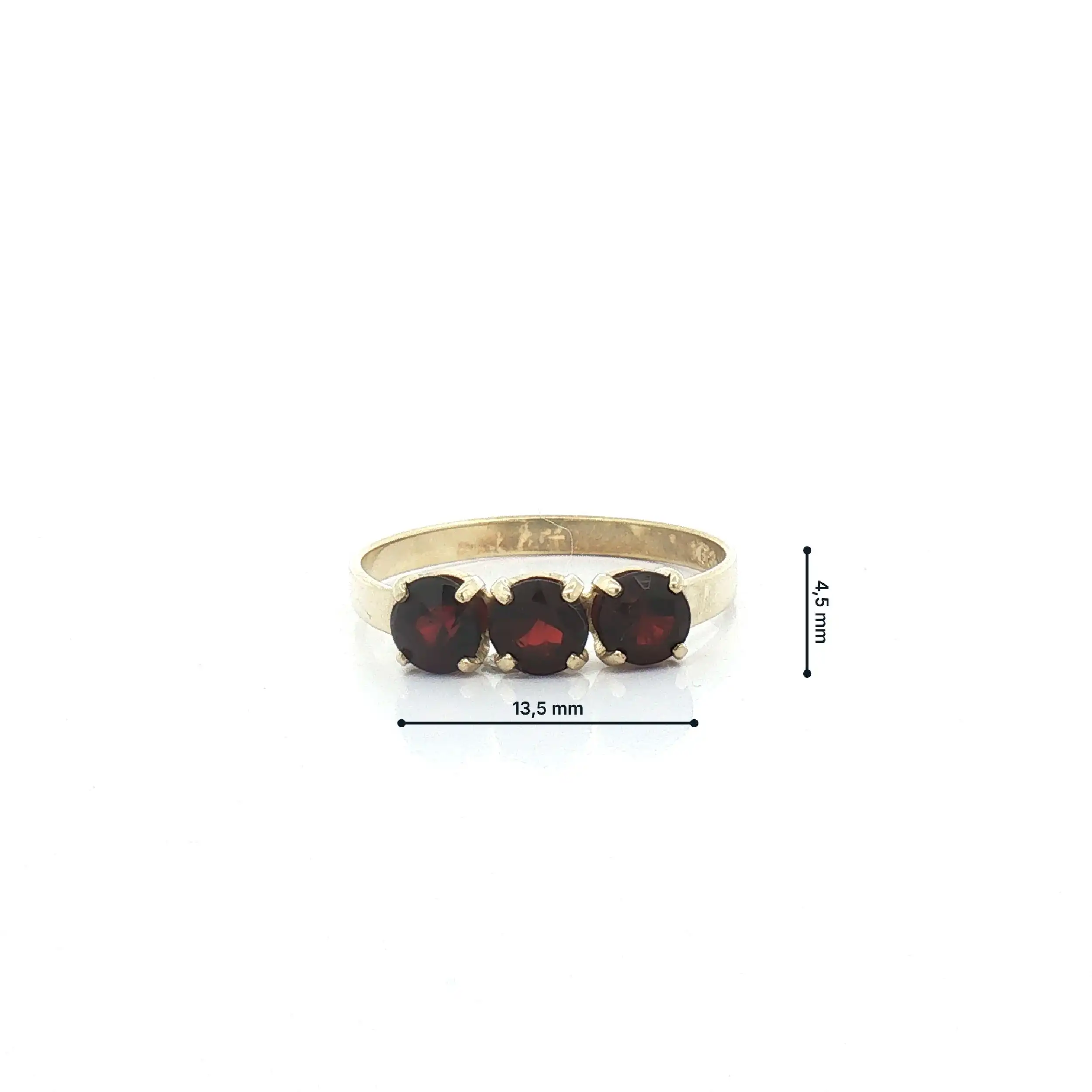 Ring Gelbgold mit Granat