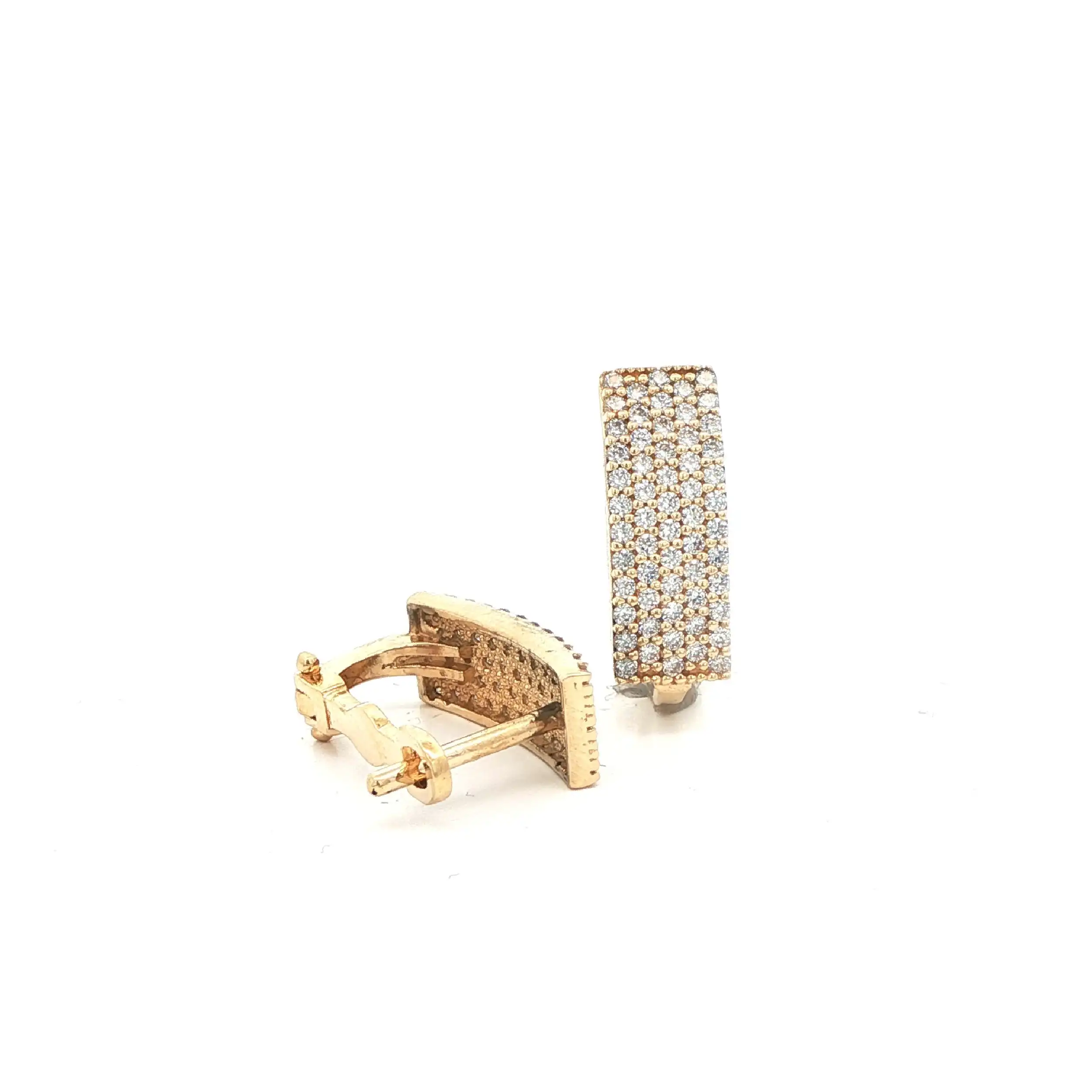 Creolen Gelbgold mit Zirkonia Creolen Gelbgold mit Zirkonia