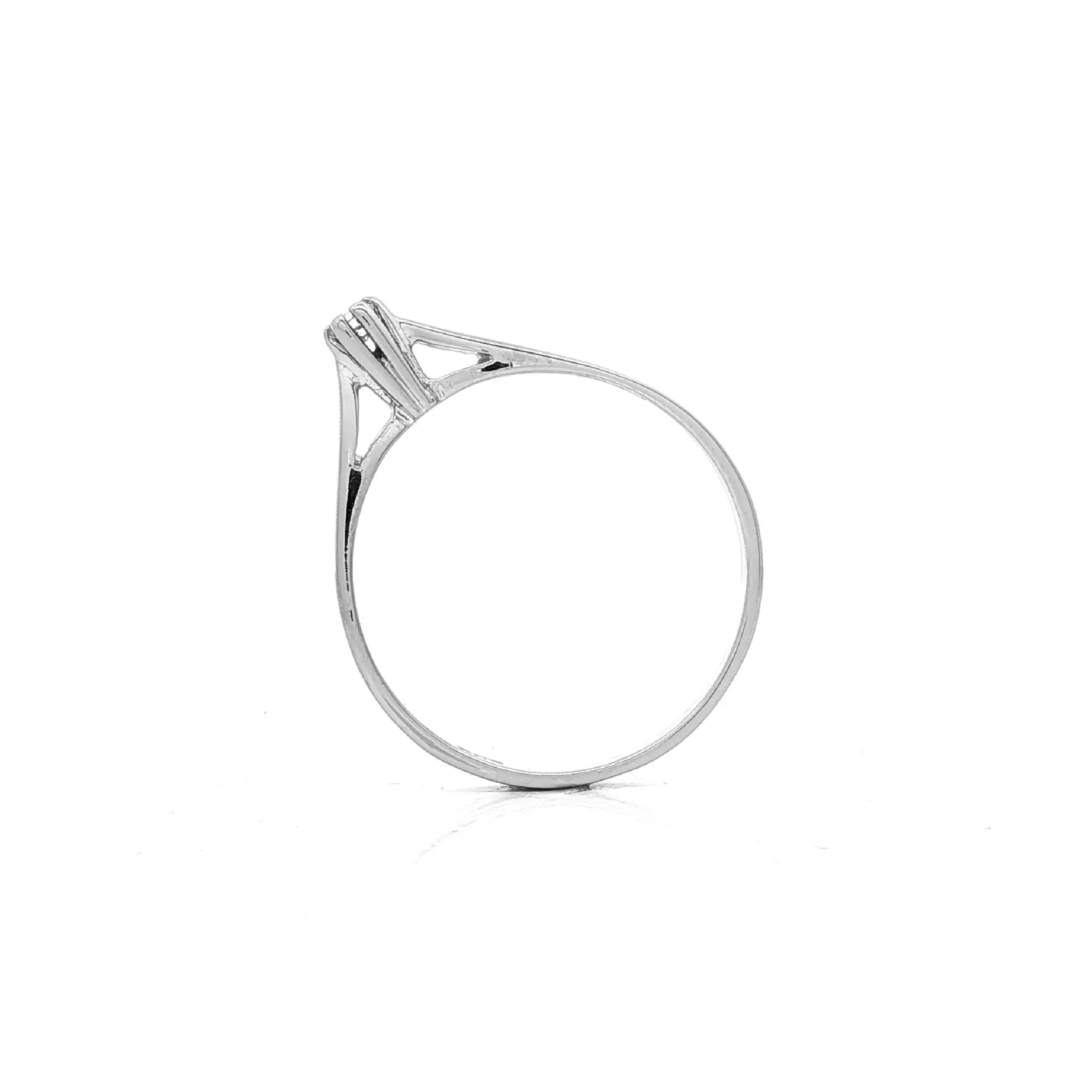 Ring Weißgold mit Solitär Brillant Ring Weißgold mit Solitär Brillant