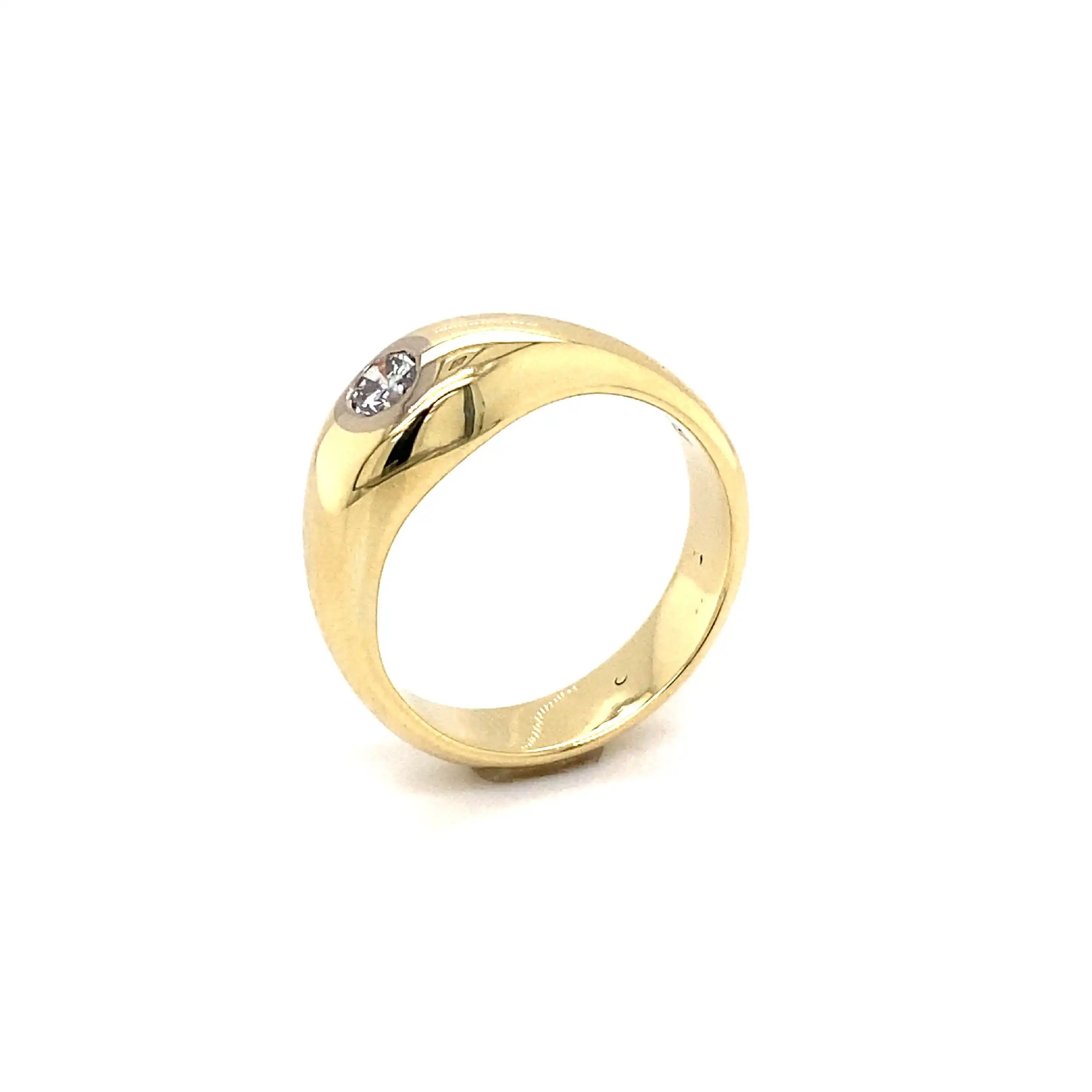 Ring Gelbgold mit Brillant Ring Gelbgold mit Brillant