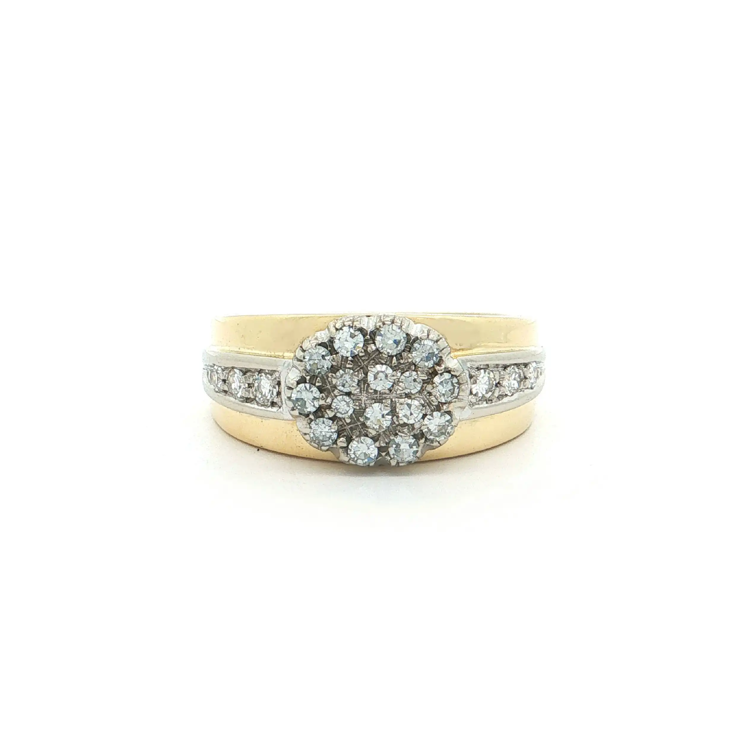 Ring Bicolor mit Diamannten Ring Bicolor mit Diamannten