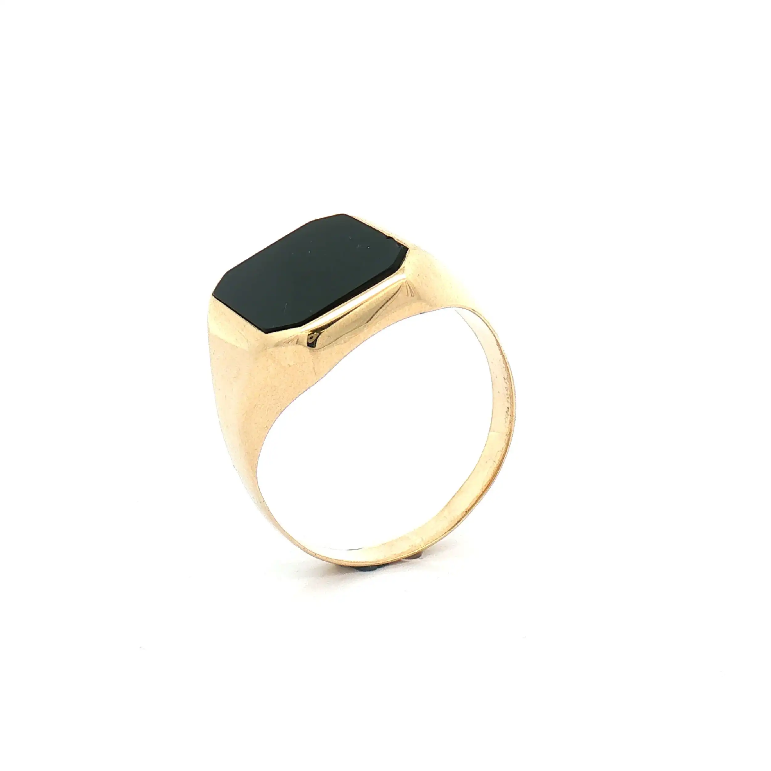 Ring Gelbgold mit Onyx