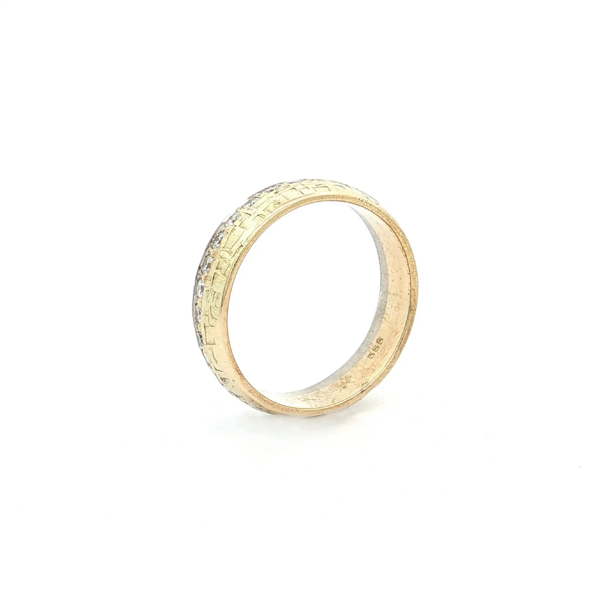 Trauring Bicolor mit Brillanten Trauring Bicolor mit Brillanten