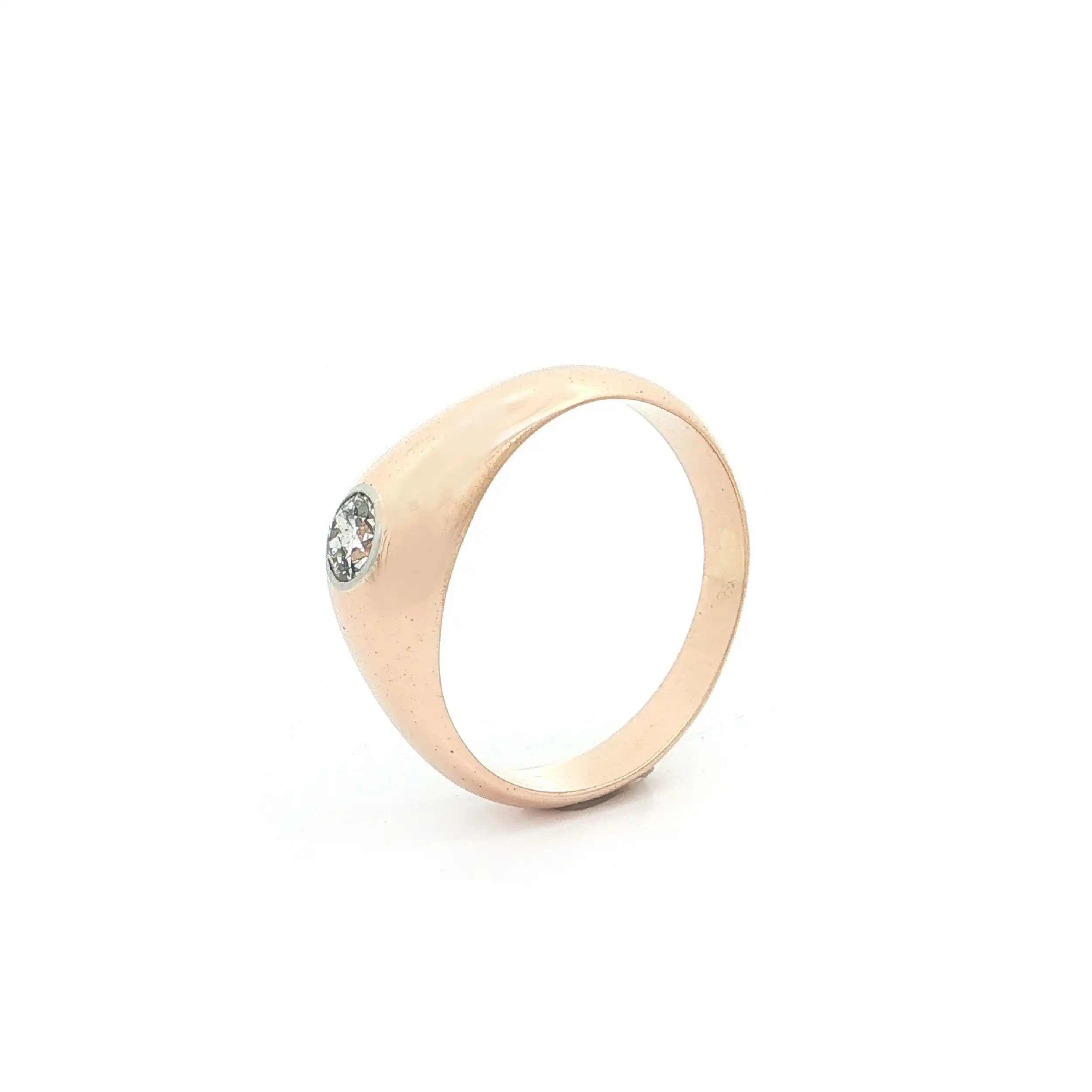 Ring Rotgold mit Brillant Ring Rotgold mit Brillant
