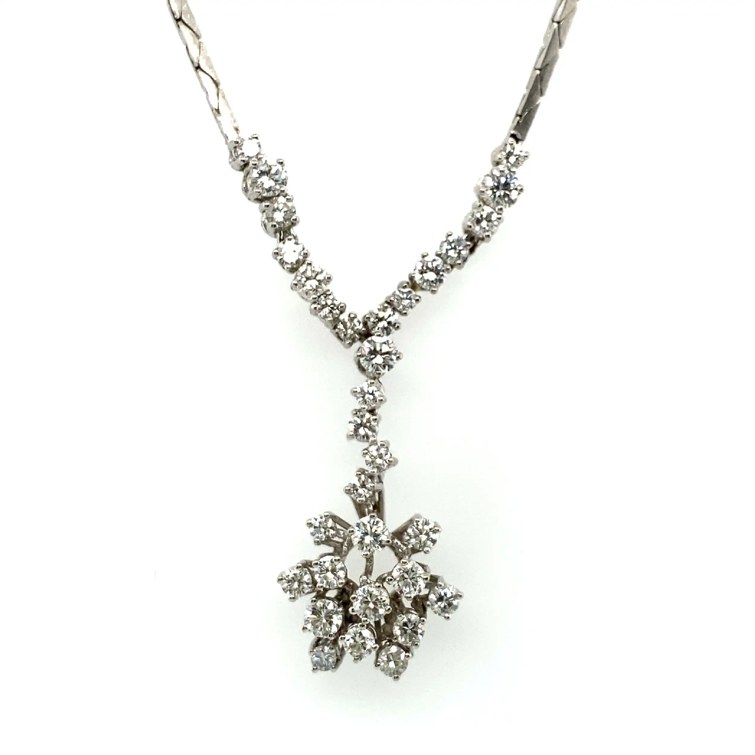 Collier Weißgold mit Brillanten Collier Weißgold mit Brillanten