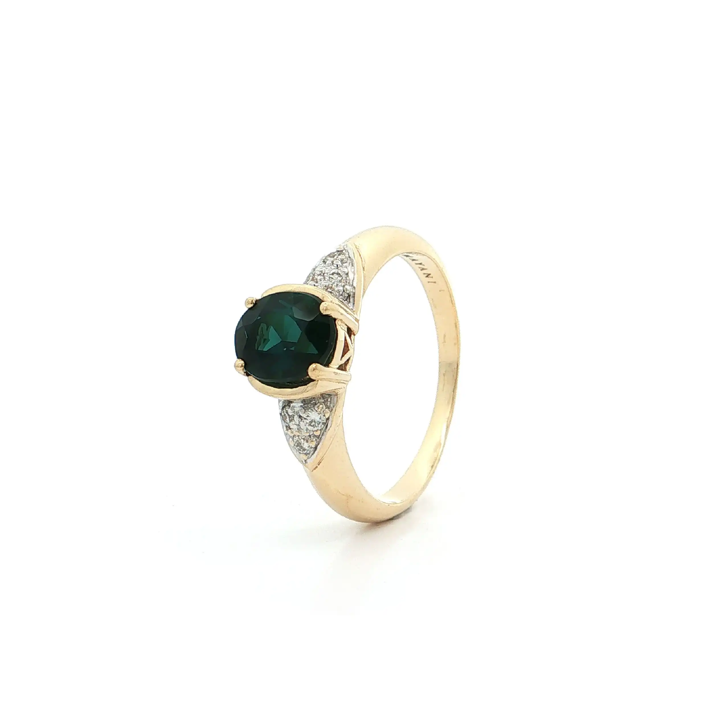 Ring Bicolor mit Turmalin und Brillanten mit Amayani Expertise Ring Bicolor mit Turmalin und Brillanten mit Amayani Expertise