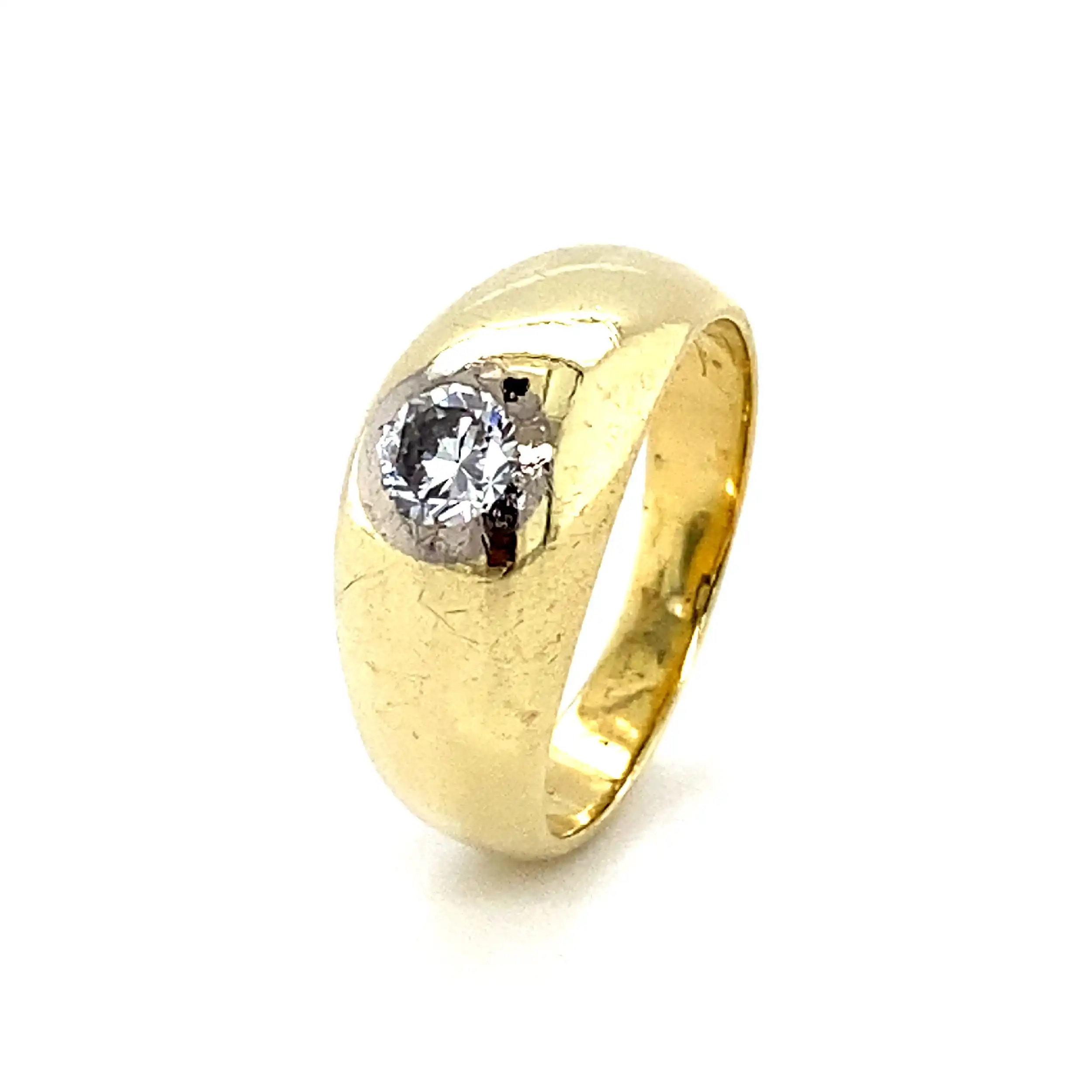 Ring Bicolor mit Brillant Ring Bicolor mit Brillant