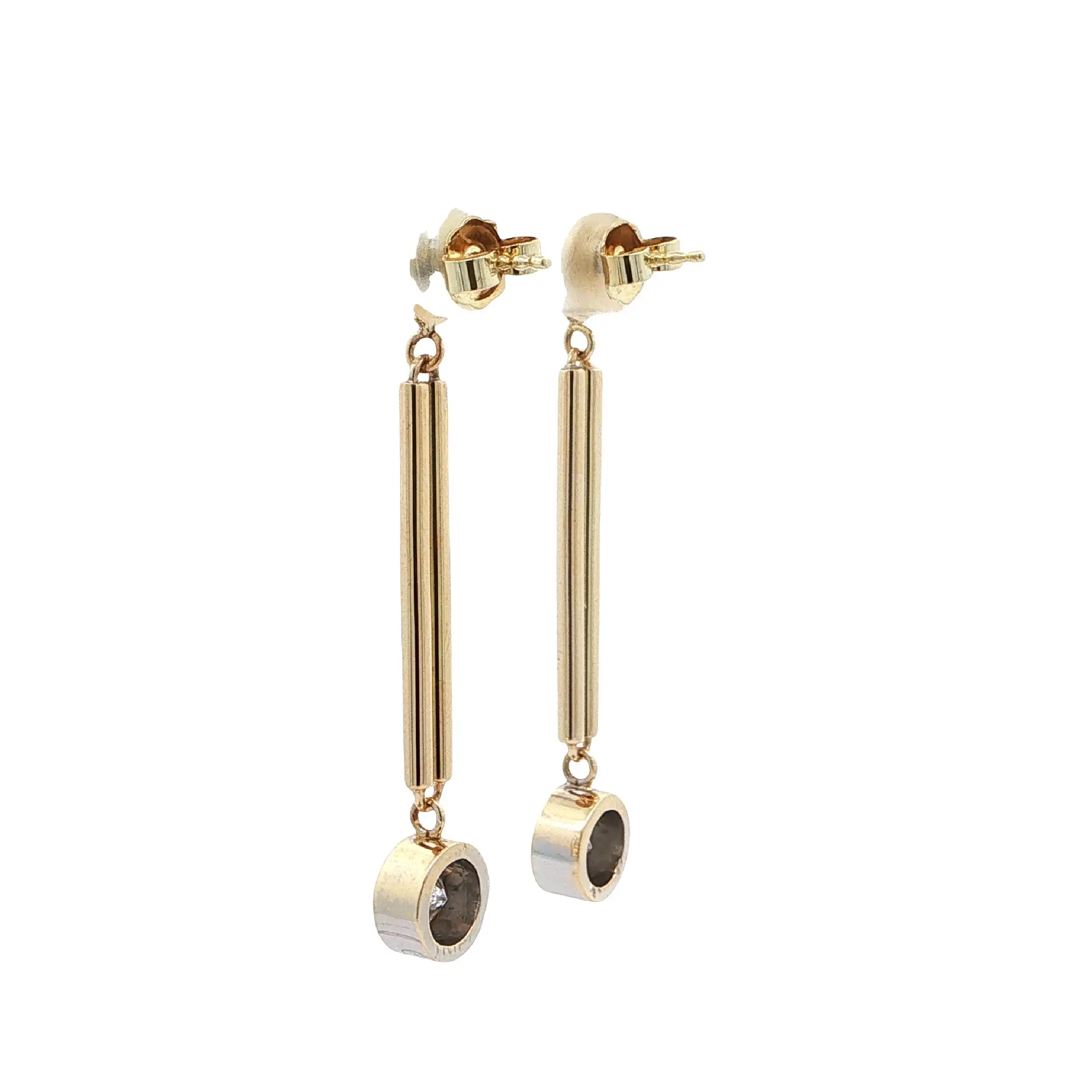 Ohrstecker Gelbgold mit Brillanten