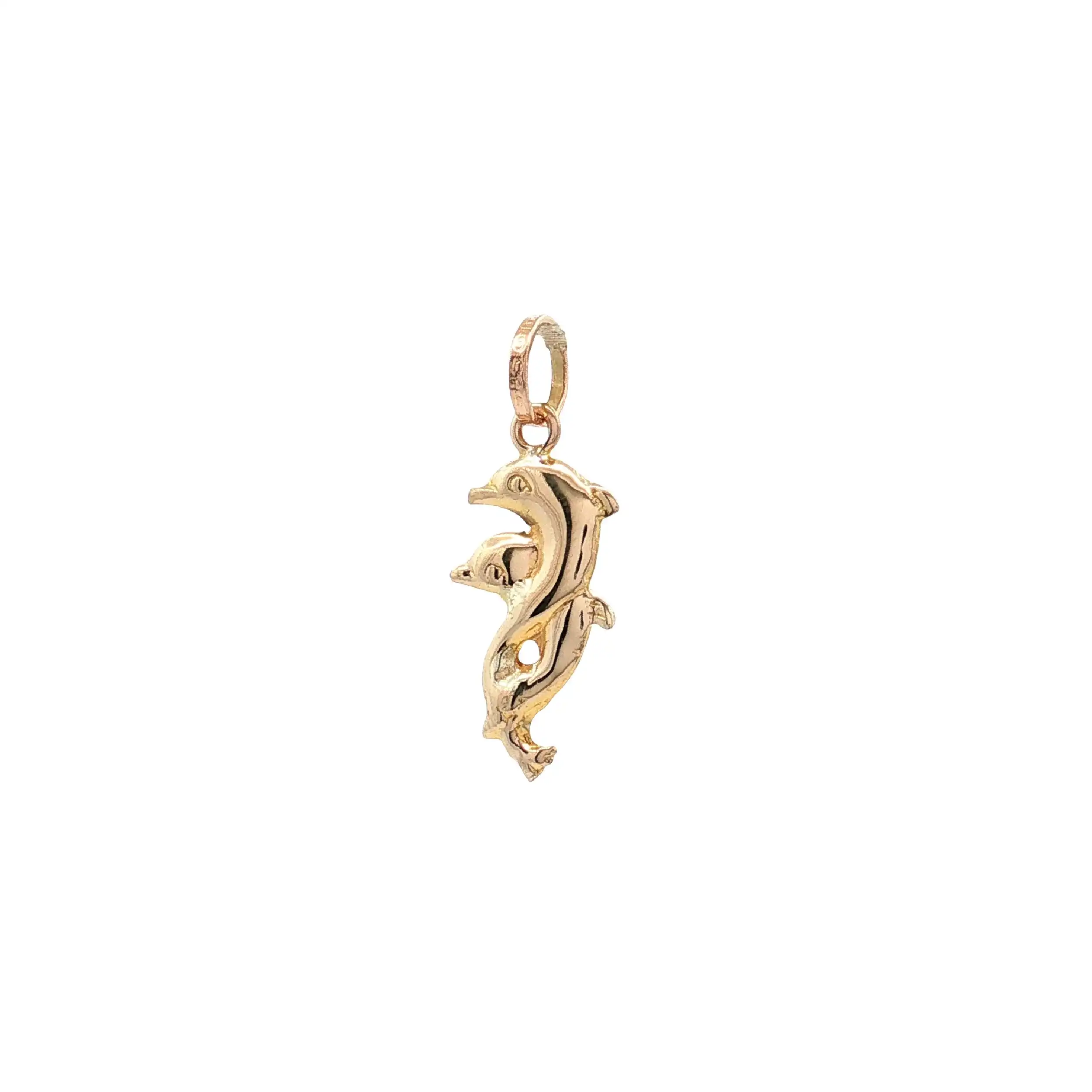 Anhänger Delfine Gelbgold