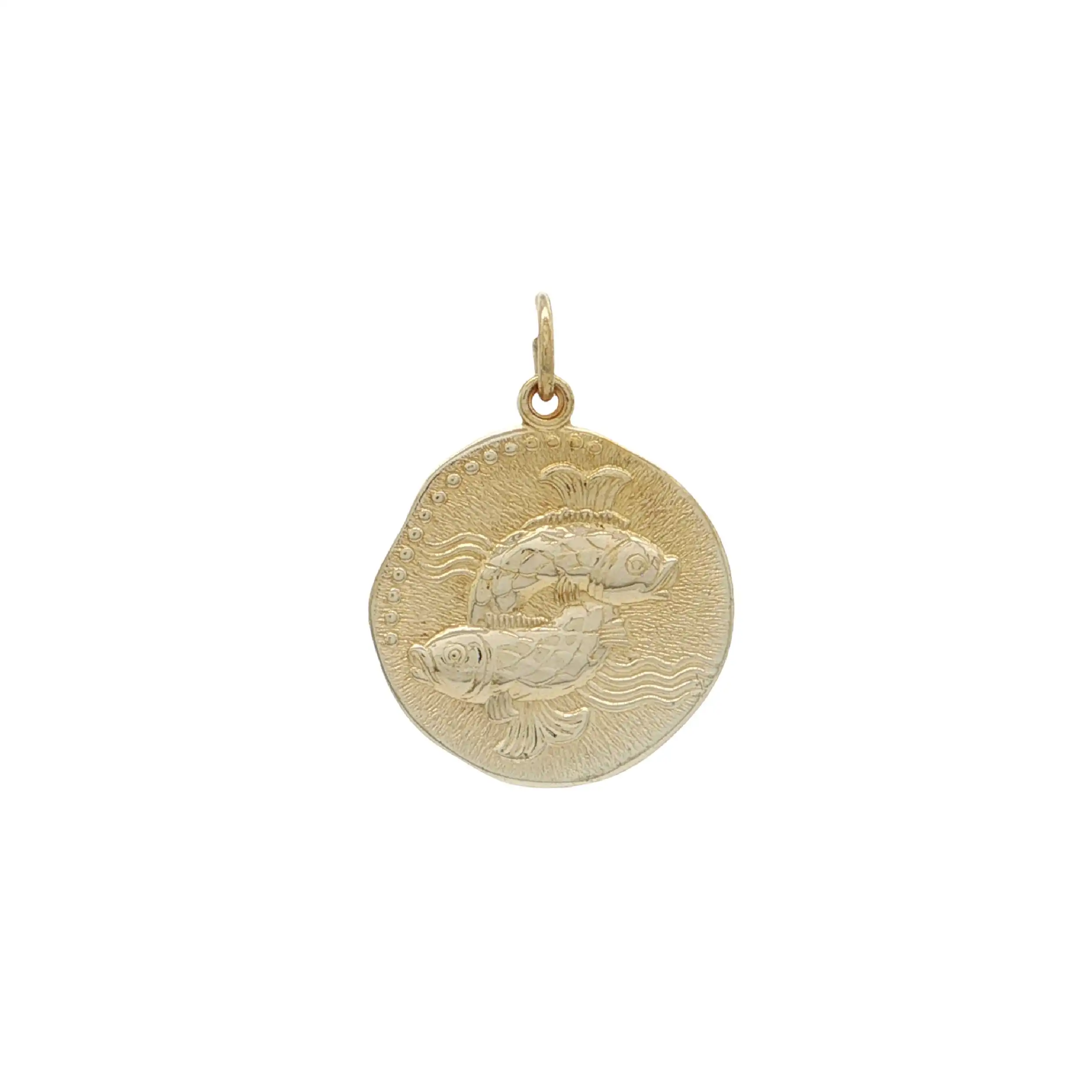 Anhänger Gelbgold "Sternzeichen Fisch"