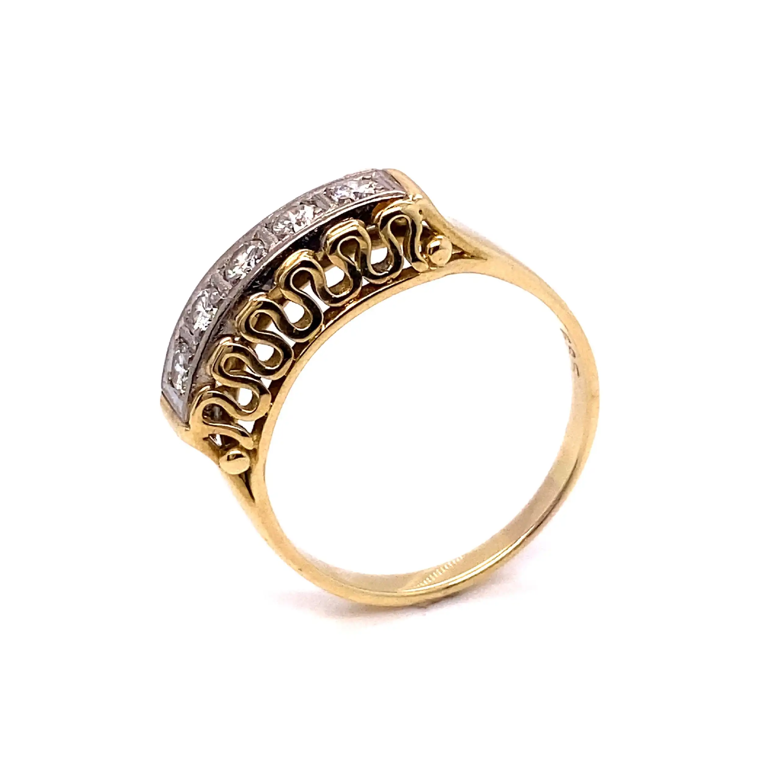 Ring Bicolor mit Brillanten Ring Bicolor mit Brillanten