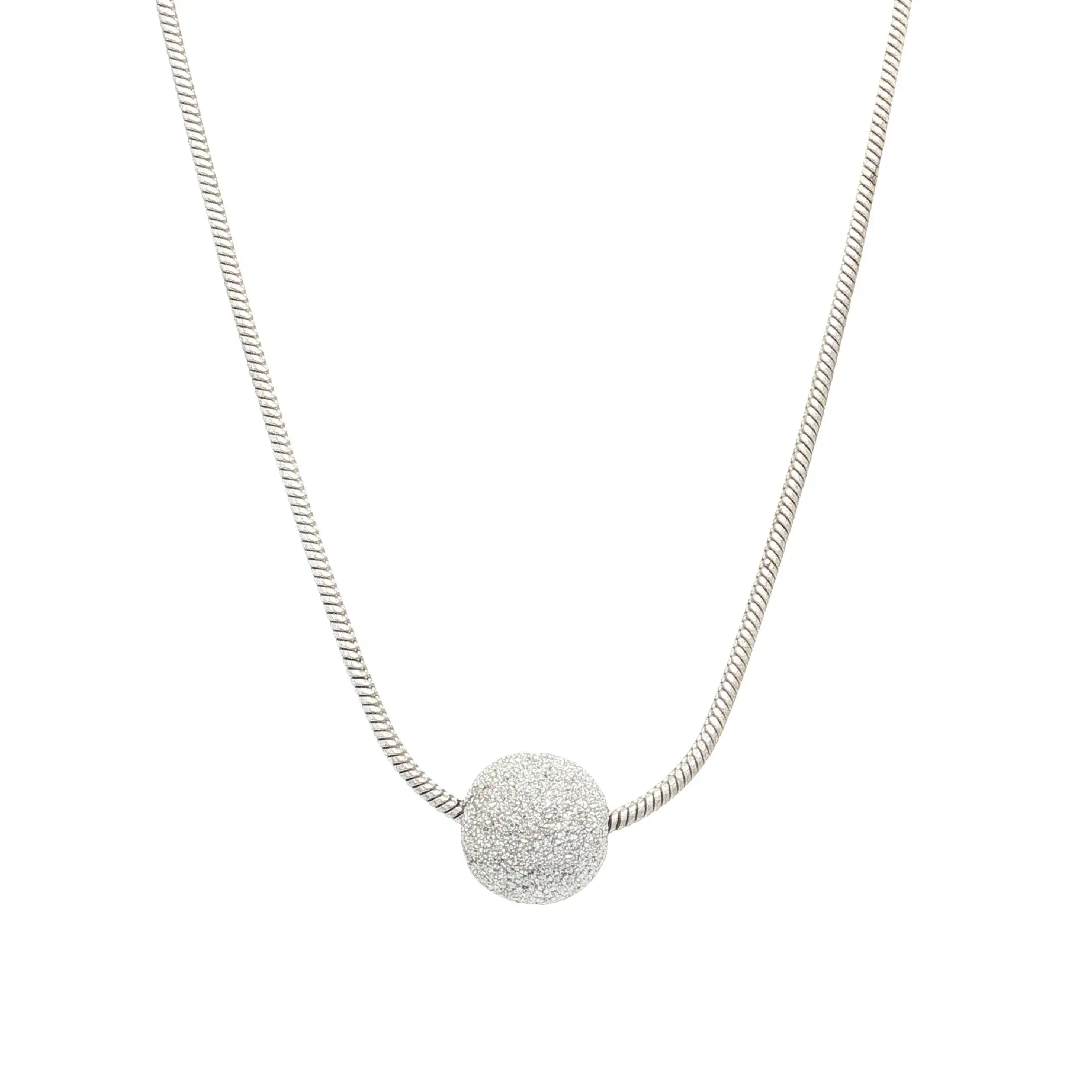Silbercollier mit Kugel Silbercollier mit Kugel
