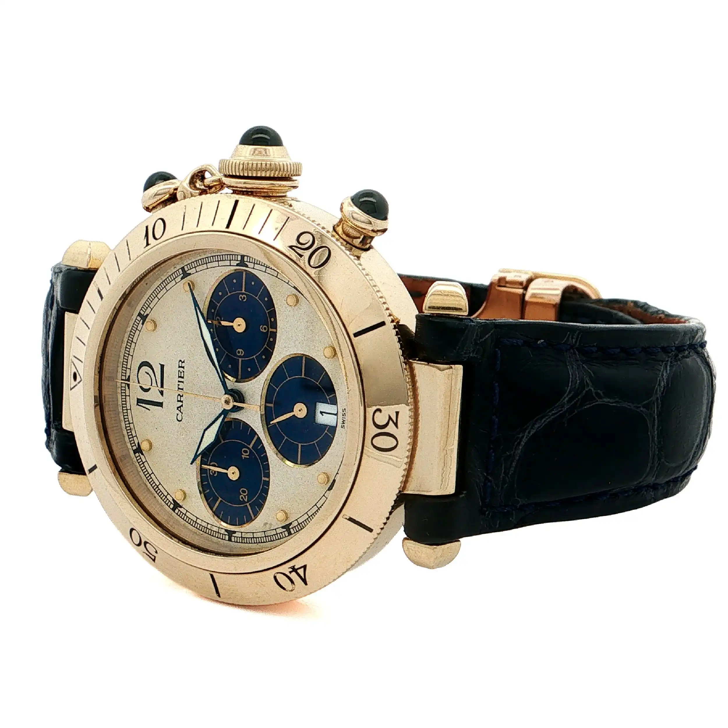 Herrenuhr Cartier Pasha Chronograph 30009 // 1992