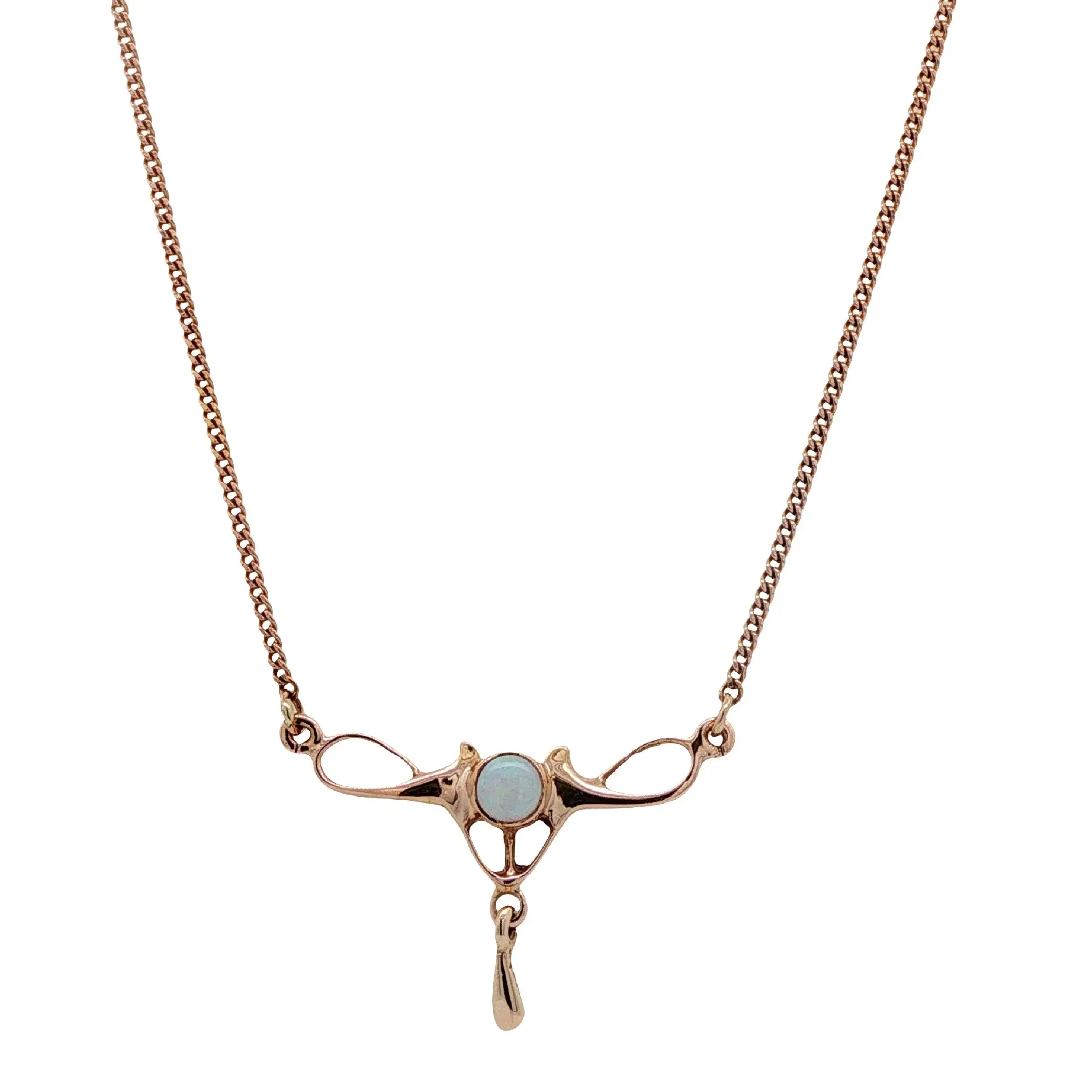 Collier Roségold mit Opal Collier Roségold mit Opal