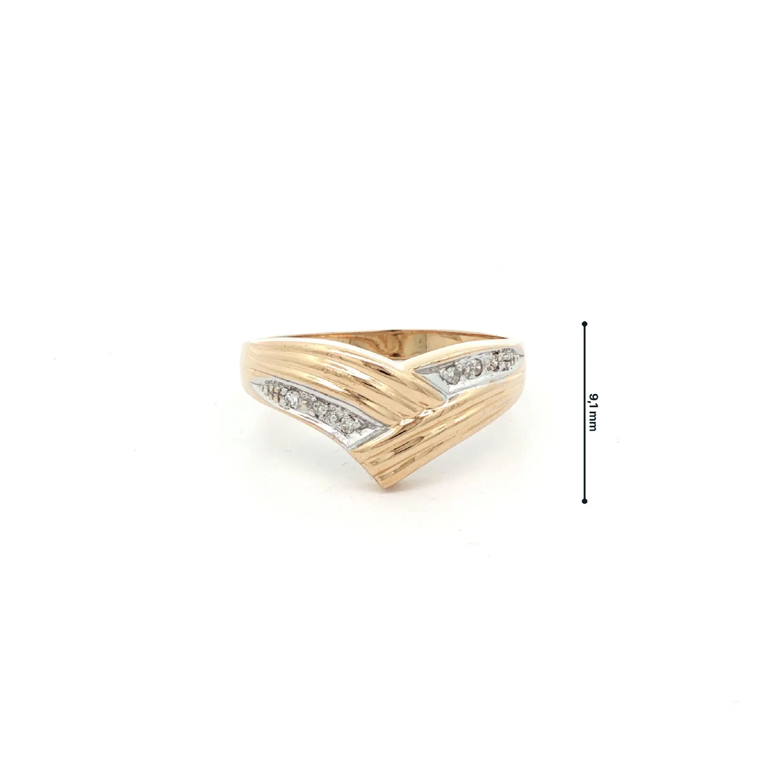 Ring Gelbgold mit Diamanten