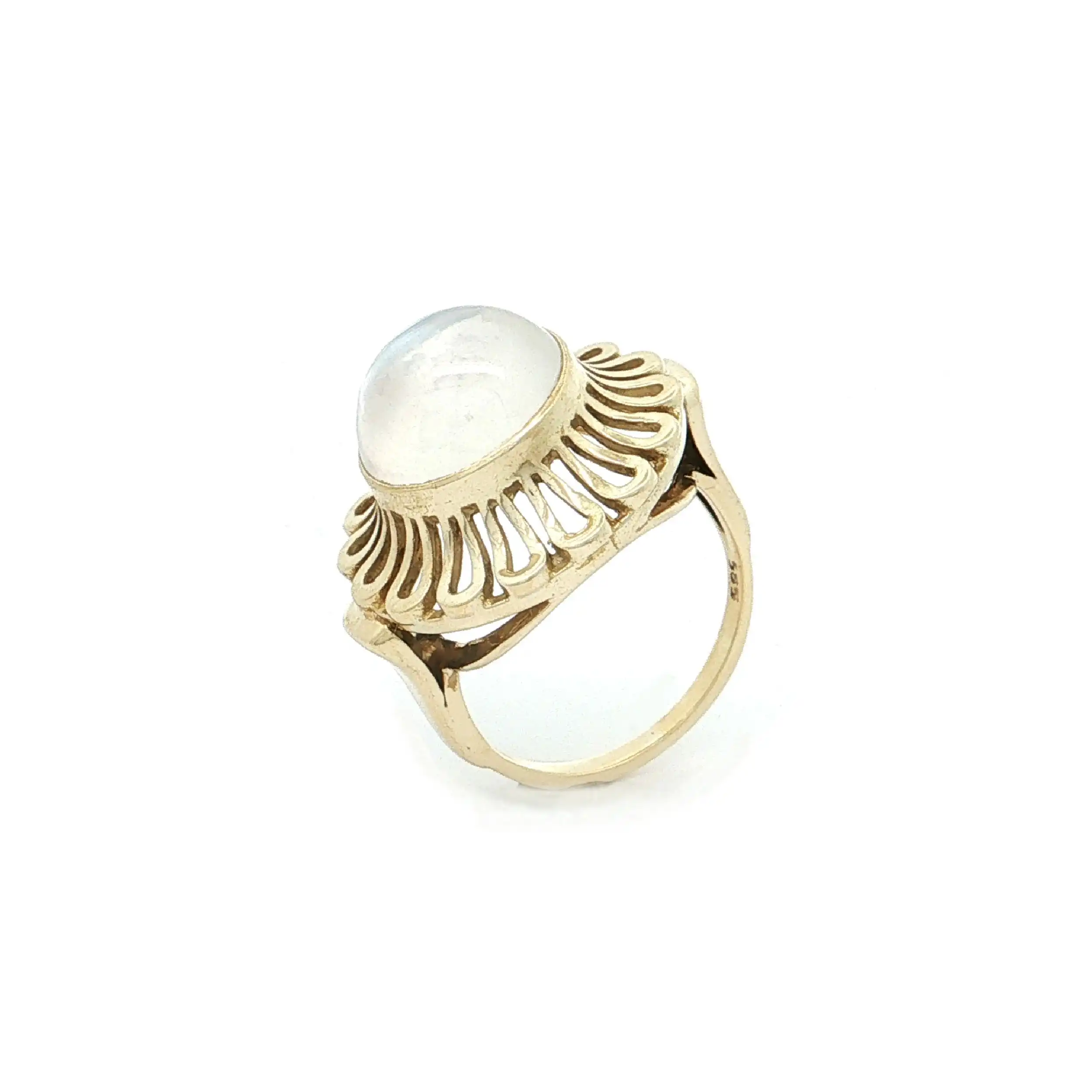 Ring Gelbgold mit Mondstein