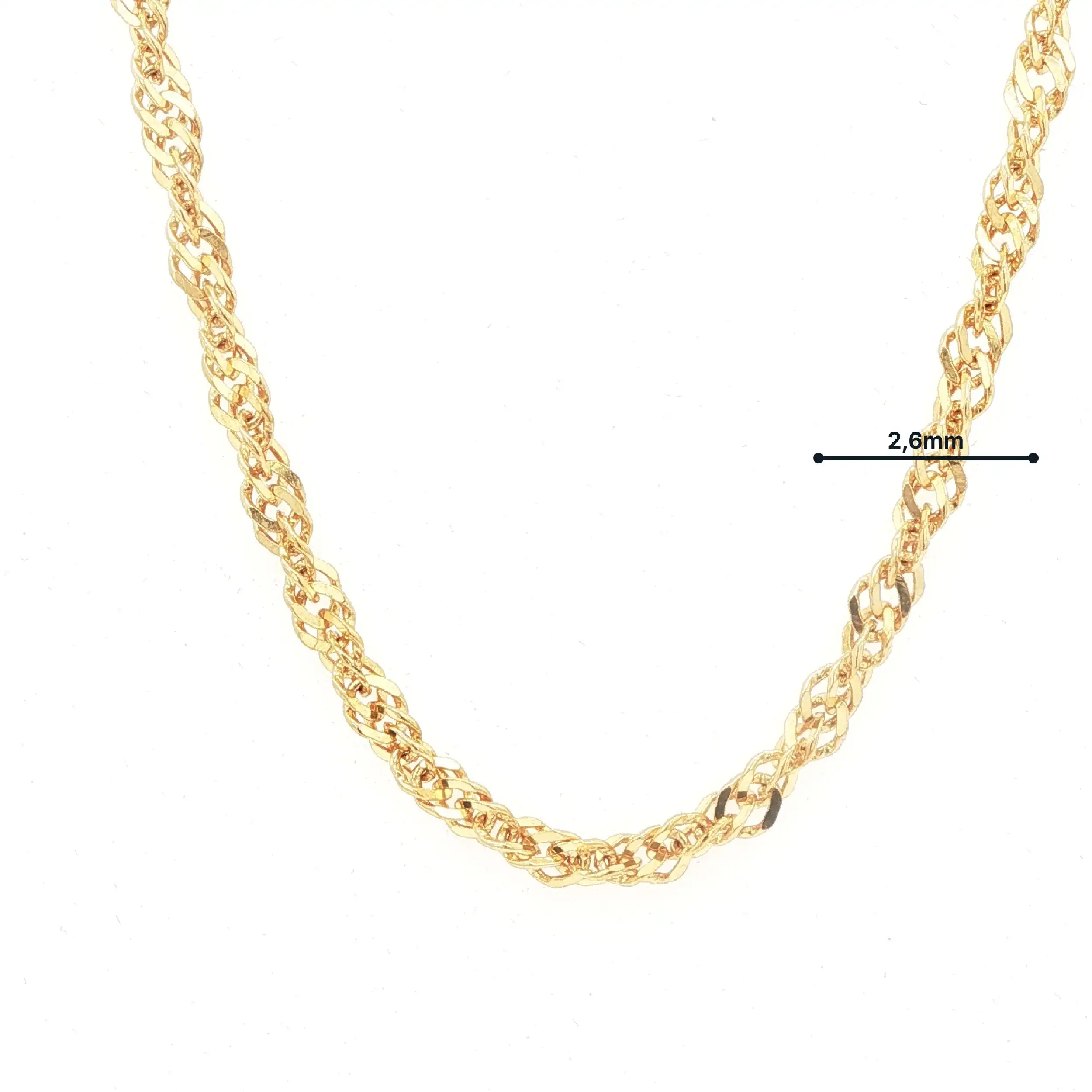 Kette Gelbgold gedreht