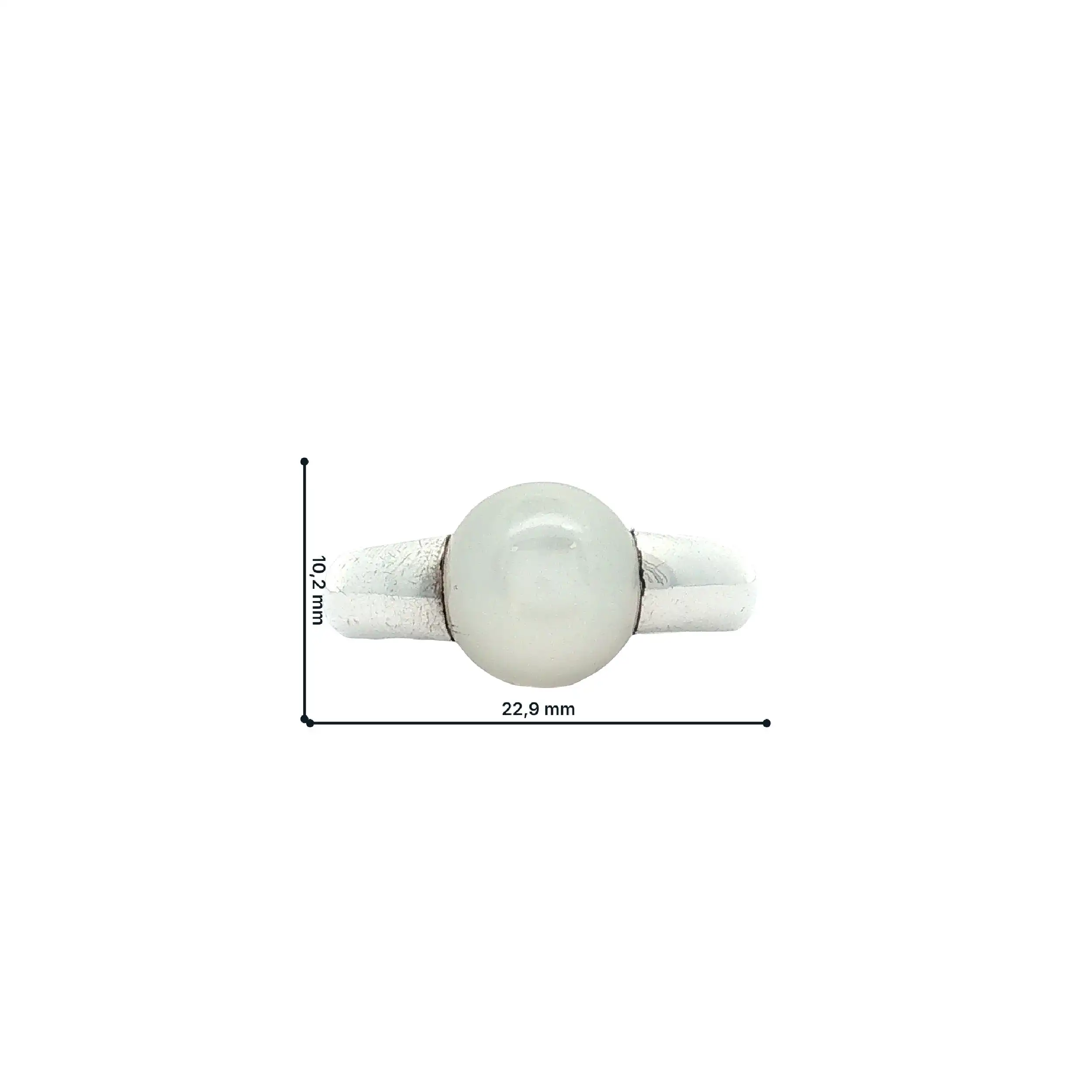 Ring Silber Quinn mit Milchquarz