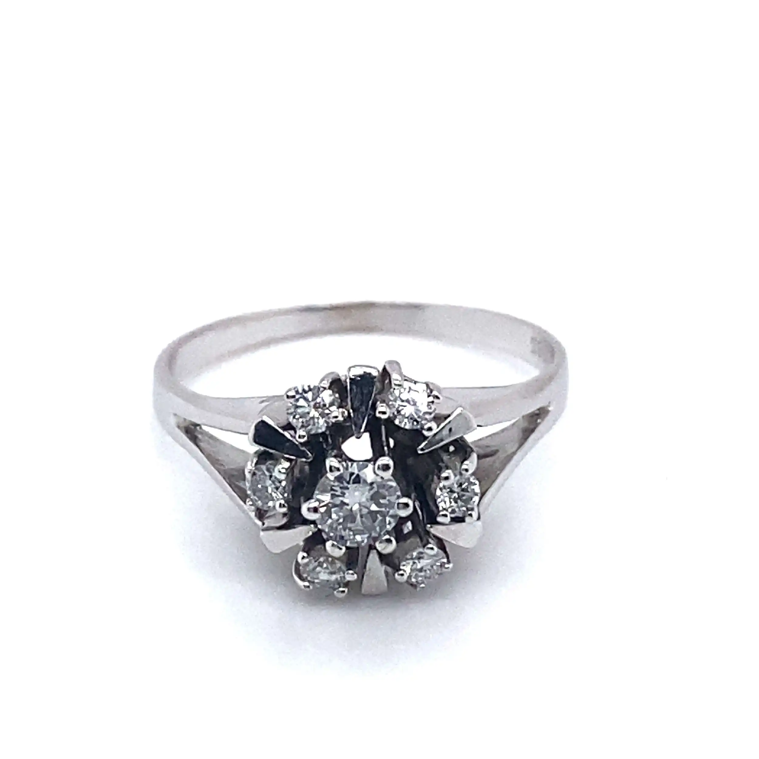 Ring Weißgold mit Brillanten Ring Weißgold mit Brillanten