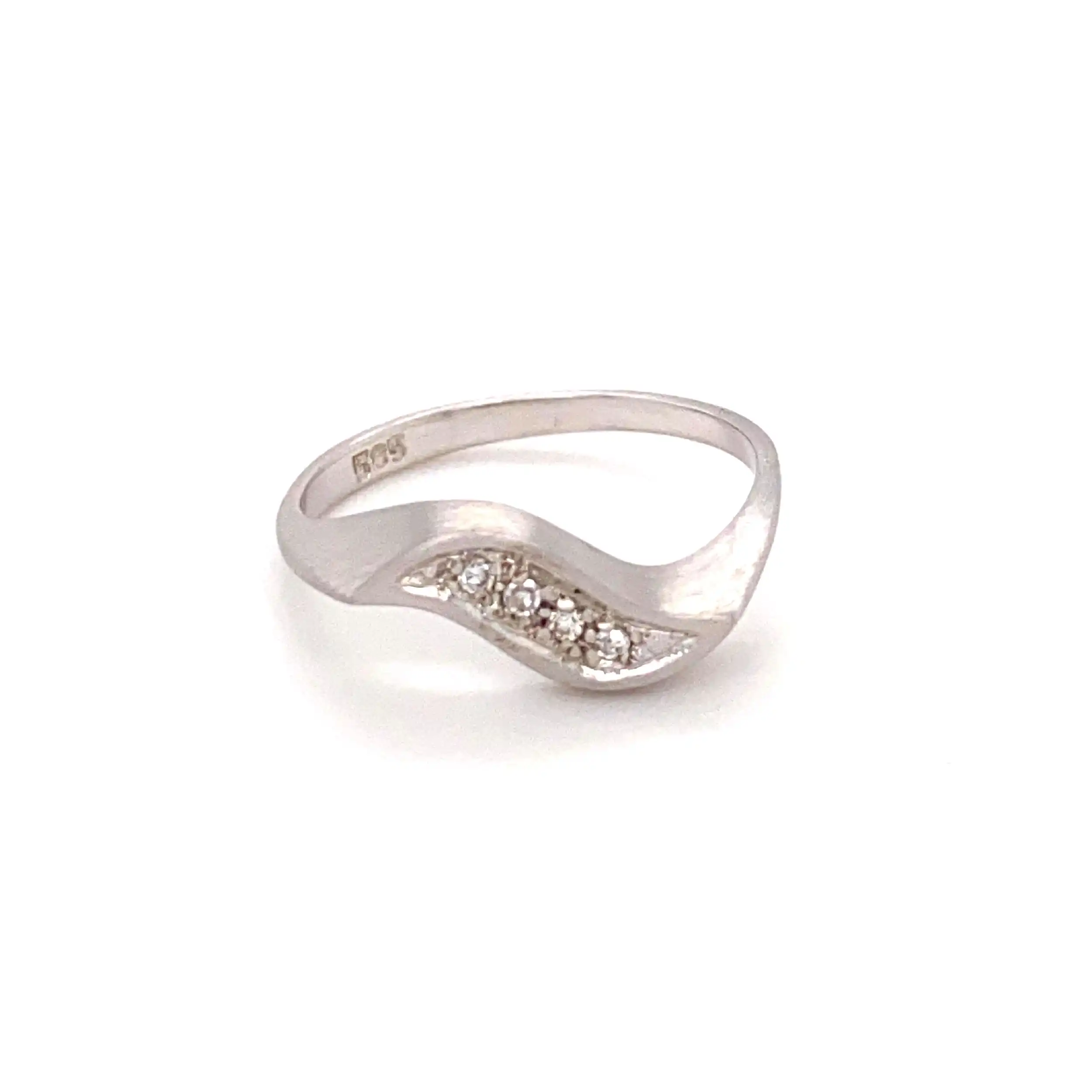 Ring Weißgold mit Diamanten