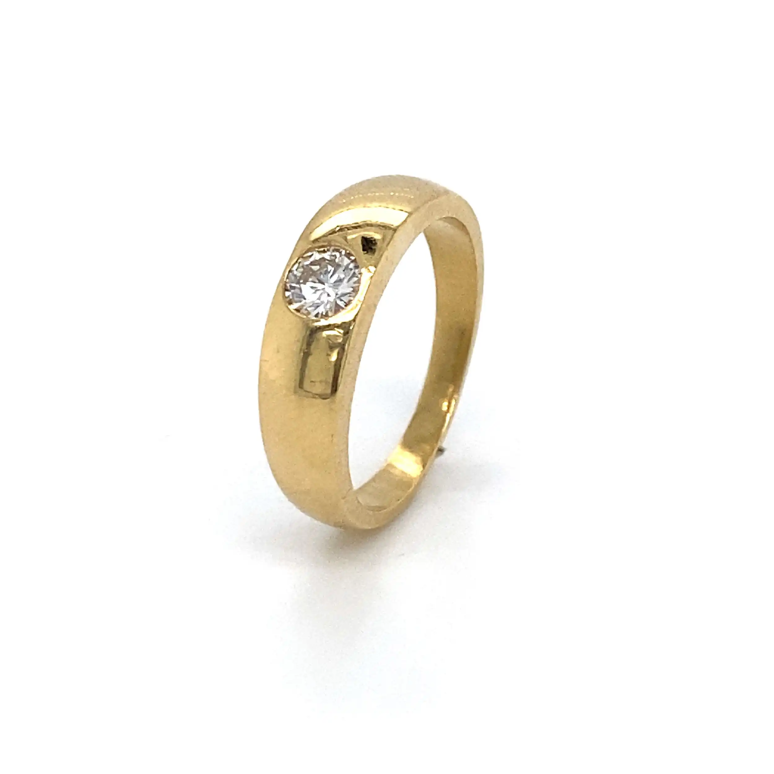 Ring Gelbgold mit Solitär Brillant Ring Gelbgold mit Solitär Brillant